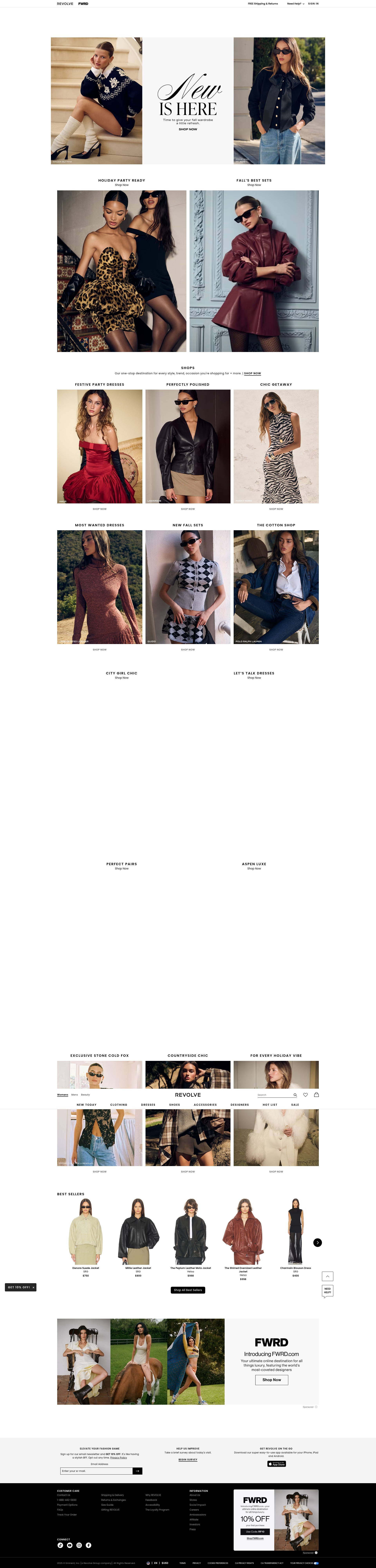 Screenshot of revolveclothing.com.au