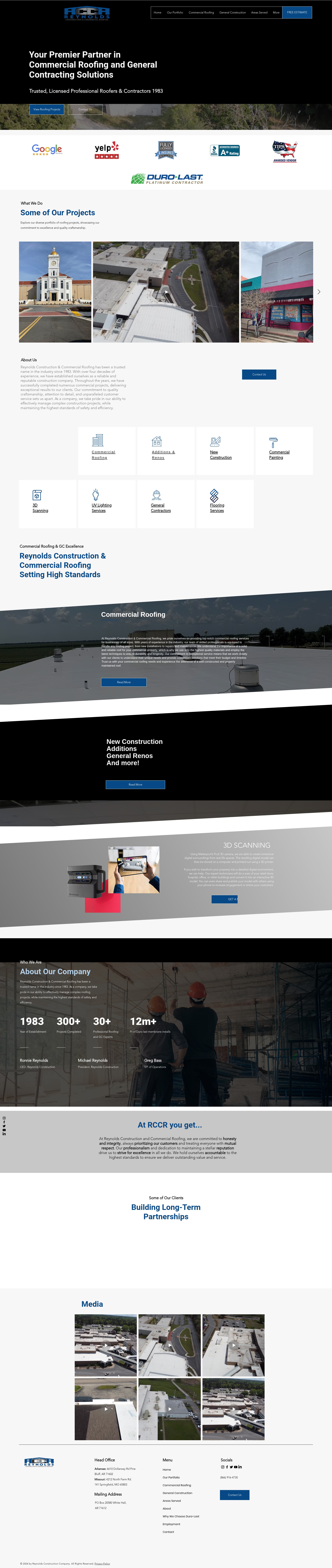 Screenshot of reynoldsconstructioncompany.com