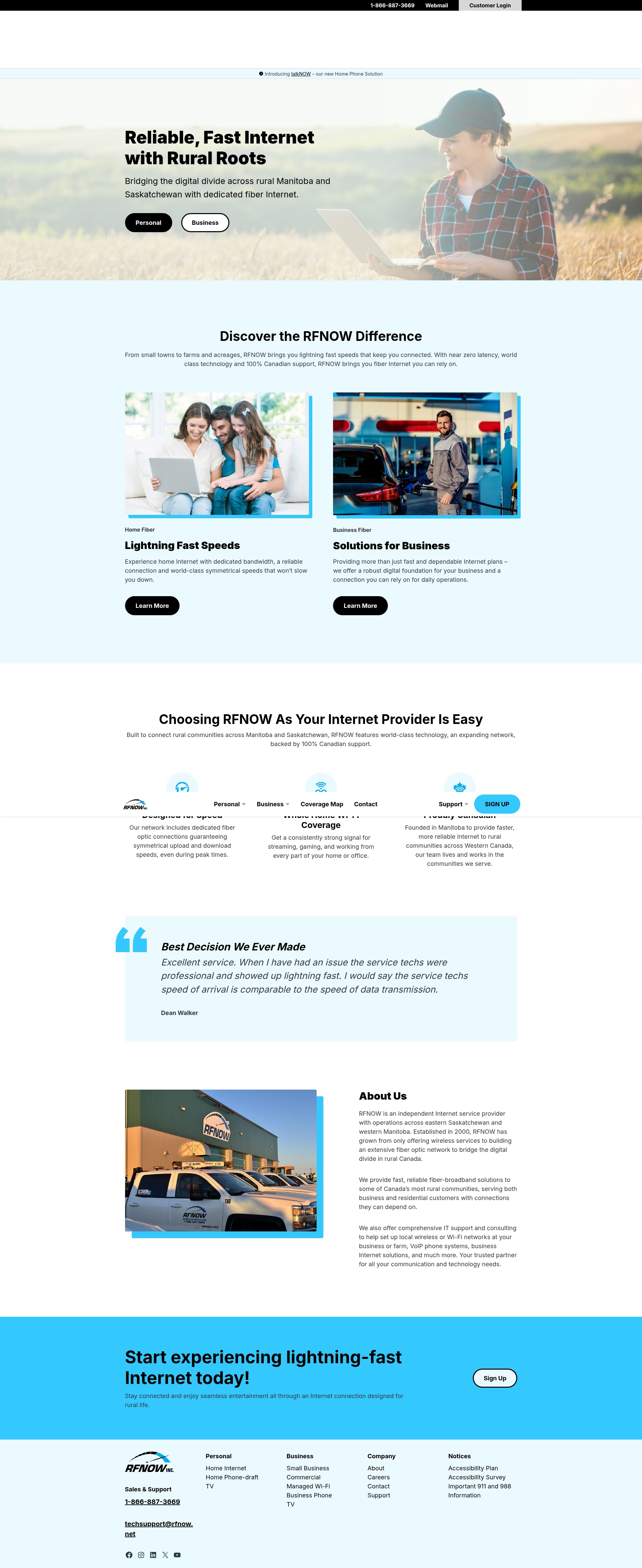 Screenshot of rfnow.com