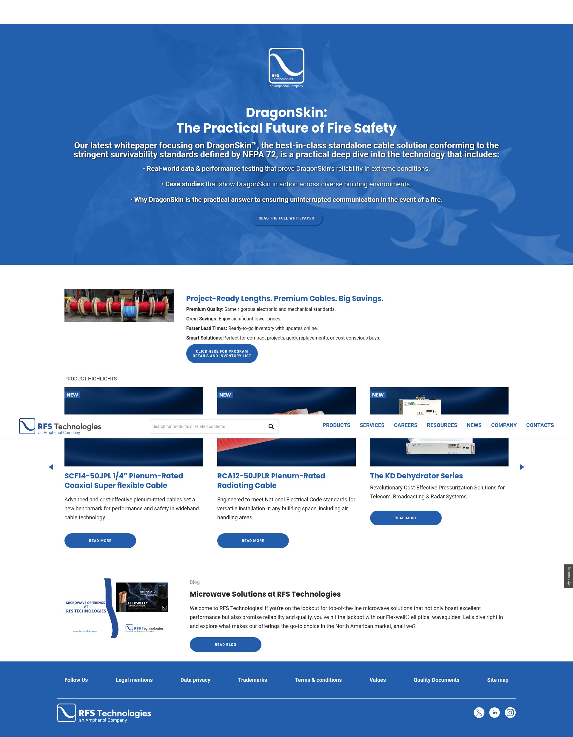 Screenshot of rfstechnologies.com