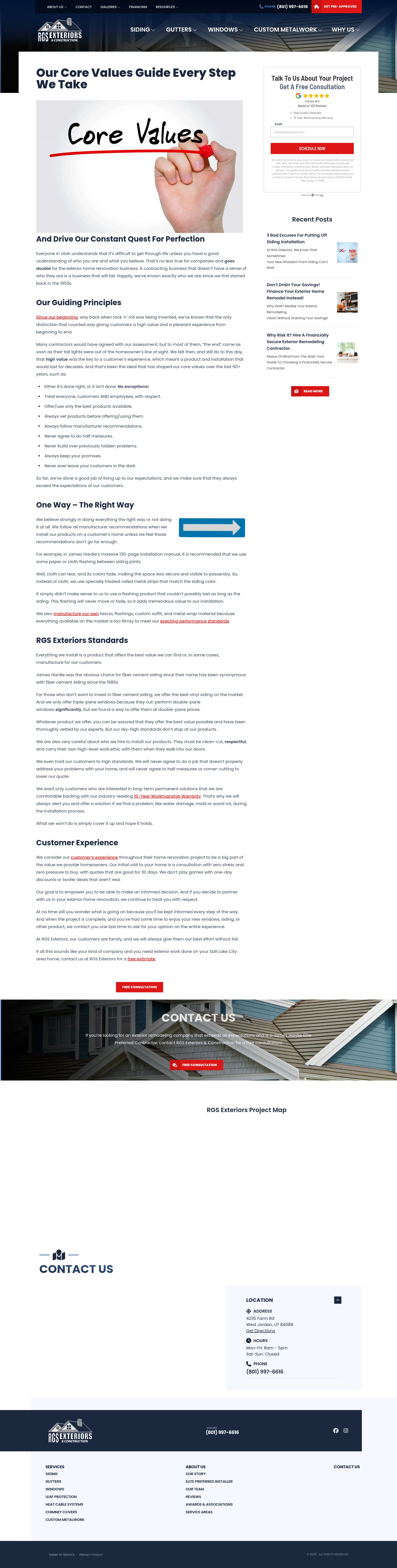 Screenshot of rgsexteriorsutah.com