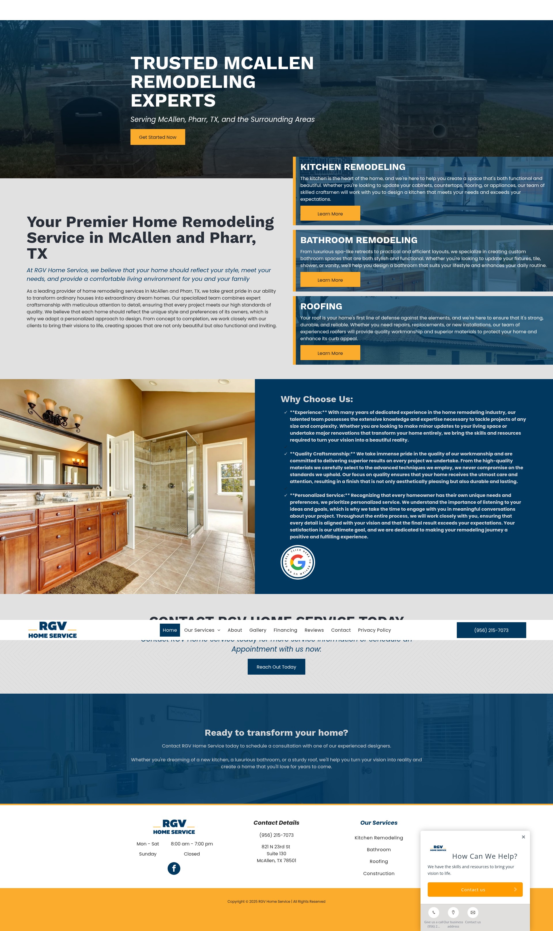 Screenshot of rgvhomeservice.com