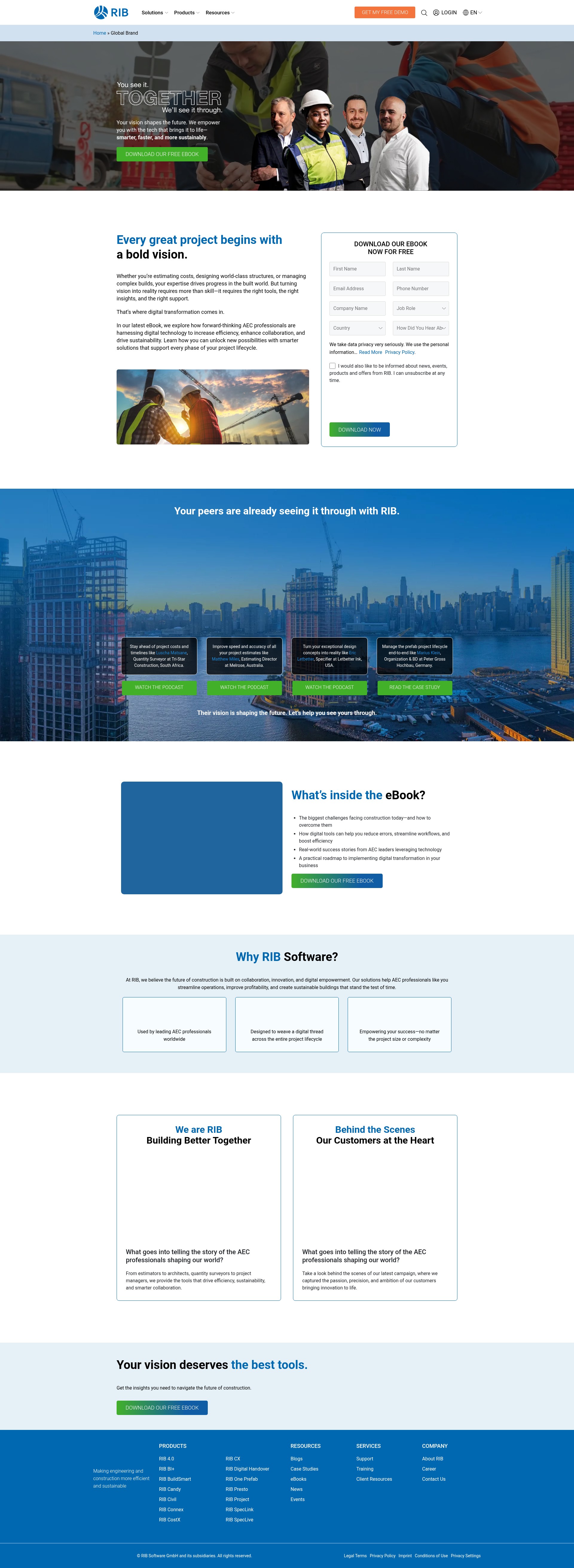 Screenshot of rib-software.com
