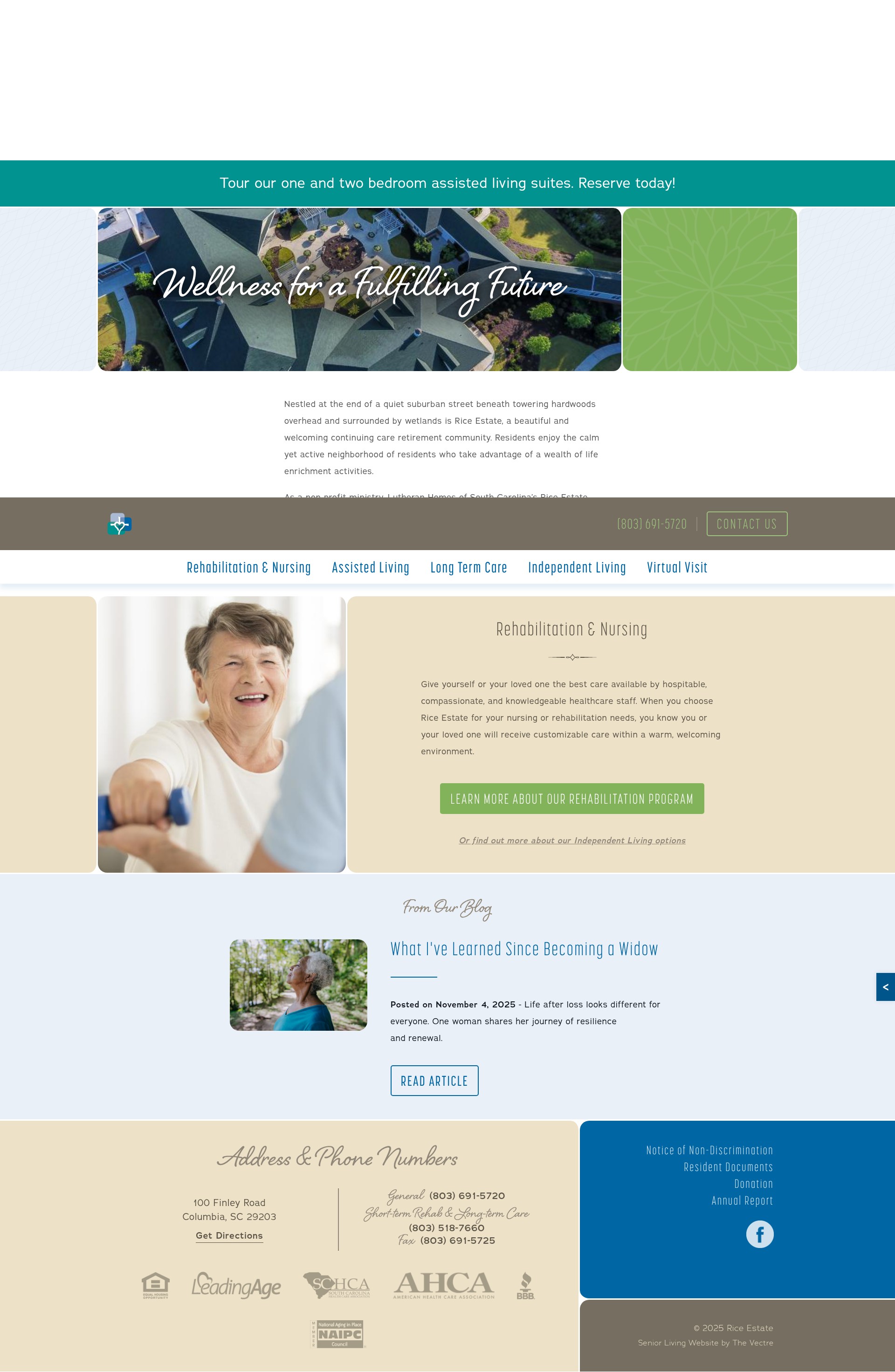 Screenshot of riceestate.org