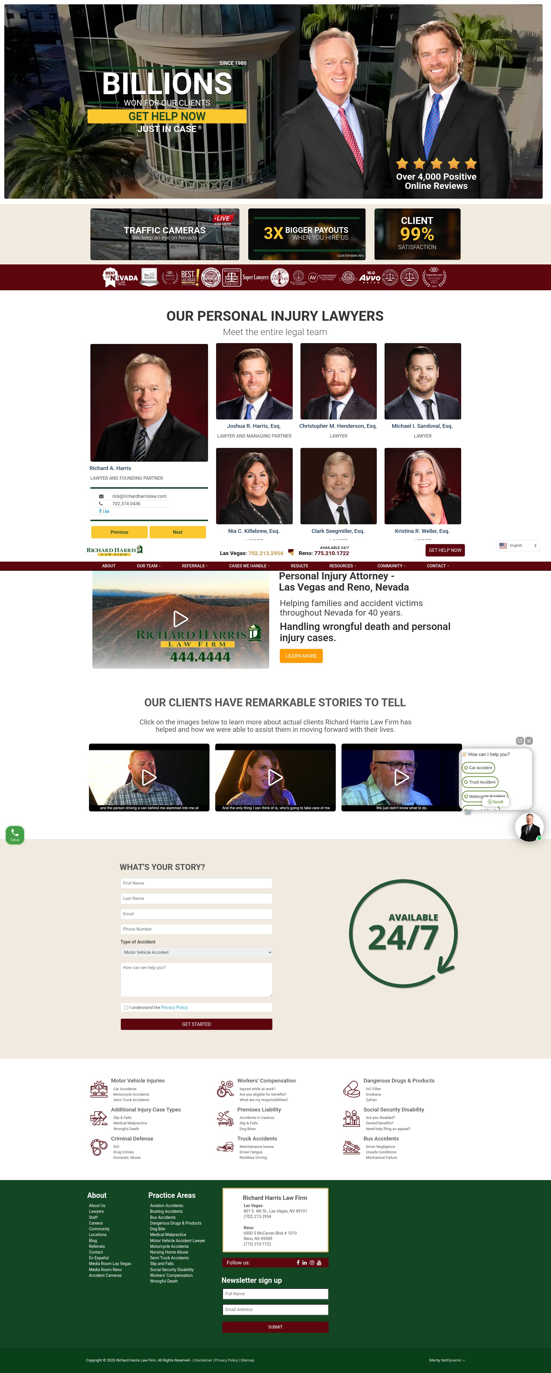 Screenshot of richardharrislaw.com