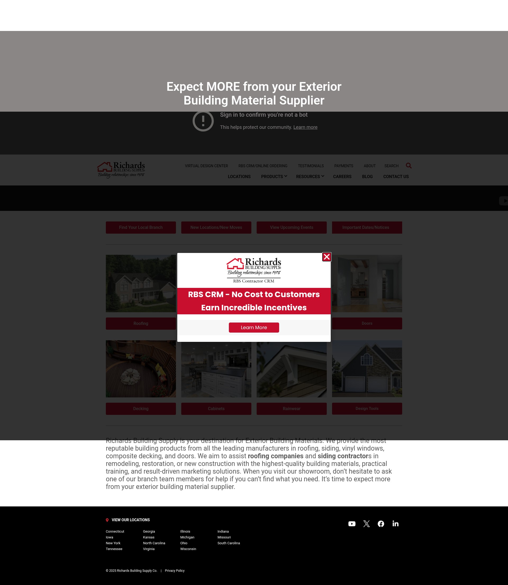 Screenshot of richards-supply.com