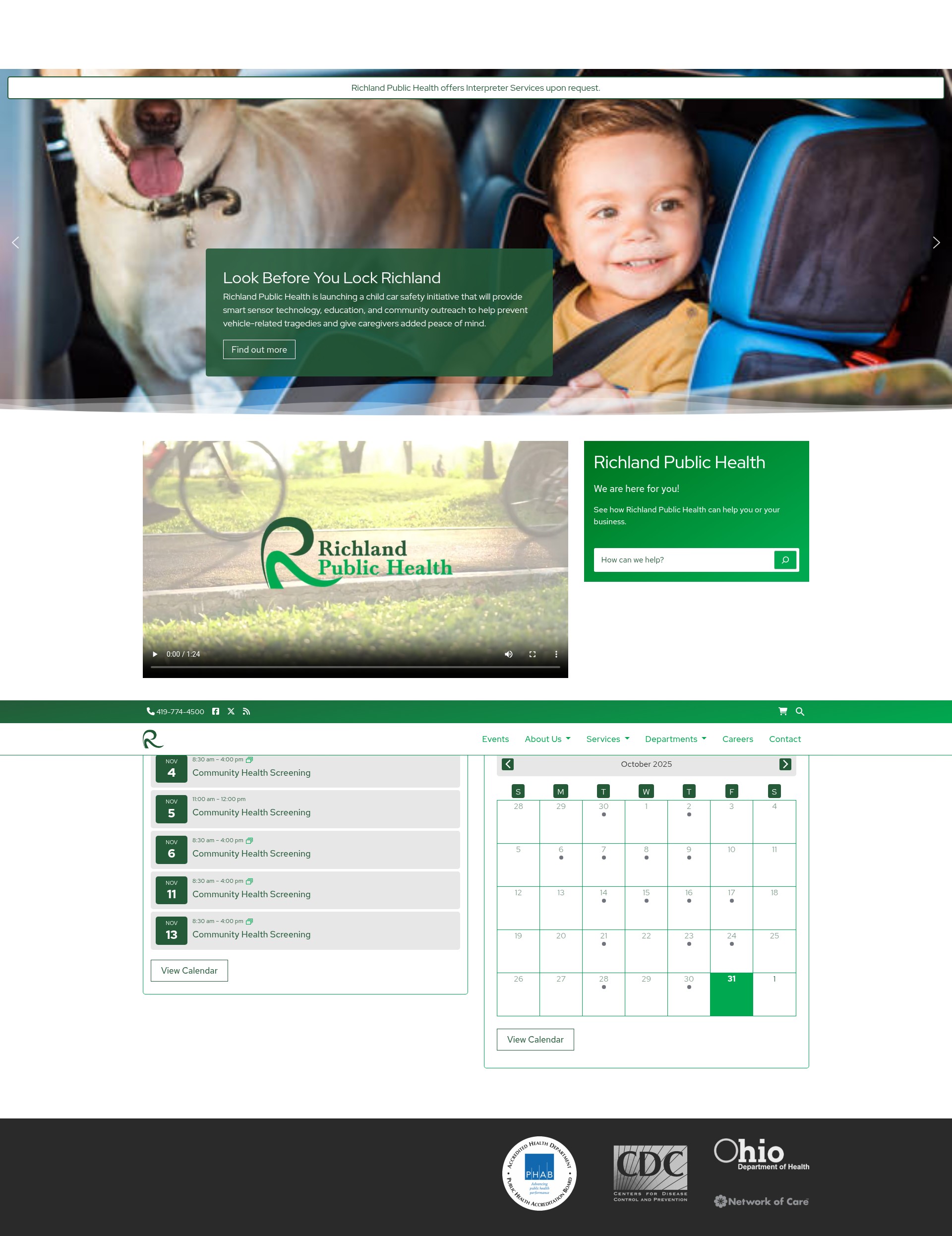 Screenshot of richlandhealth.org