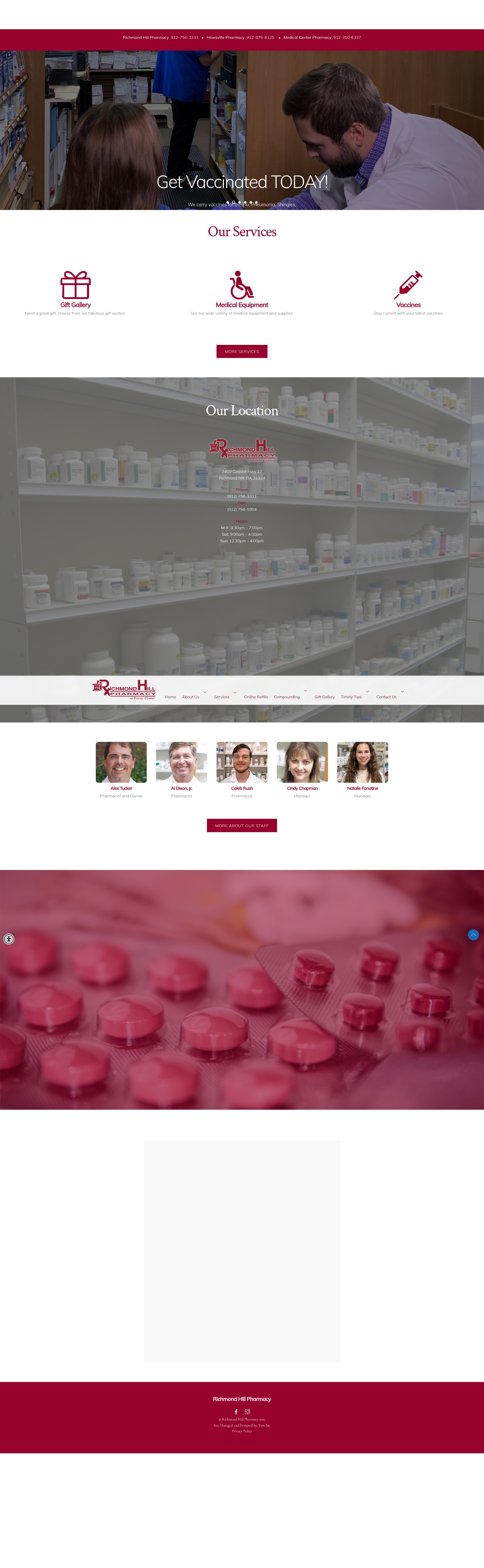Screenshot of richmondhillpharmacy.com
