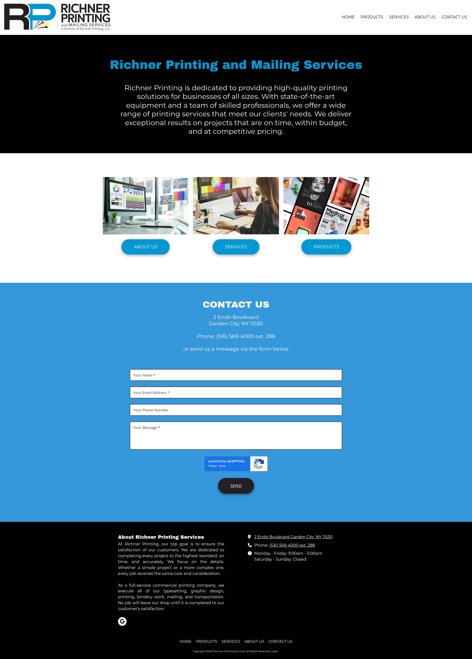Screenshot of richnerprinting.com