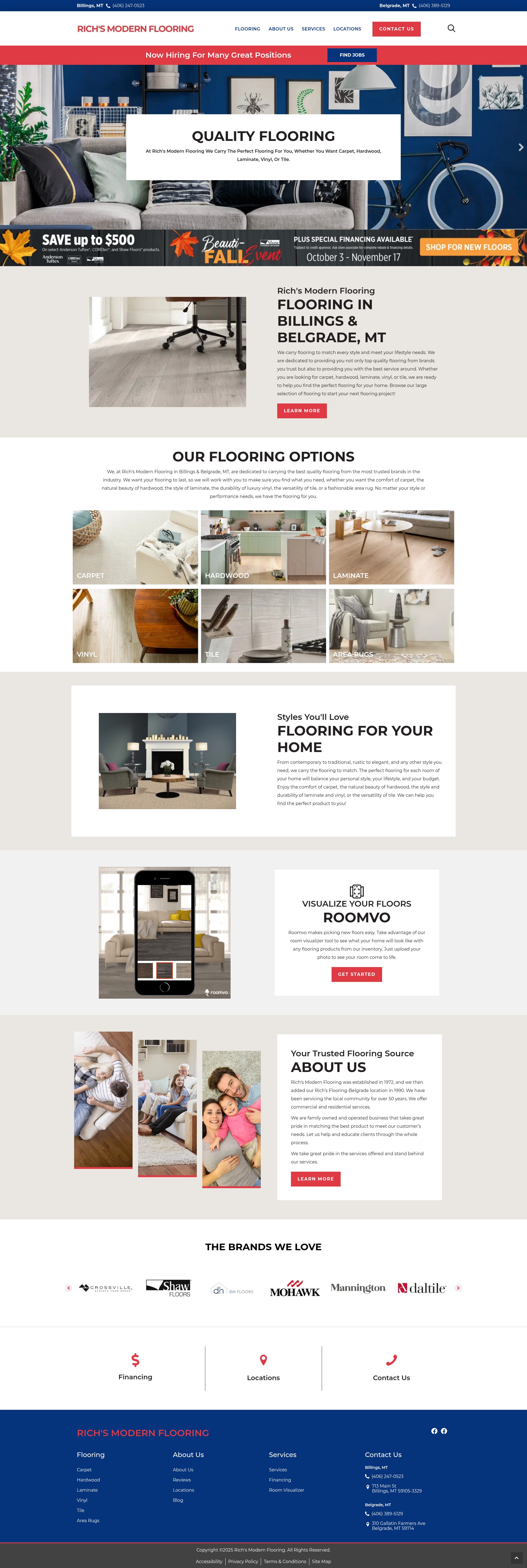 Screenshot of richsflooring.com