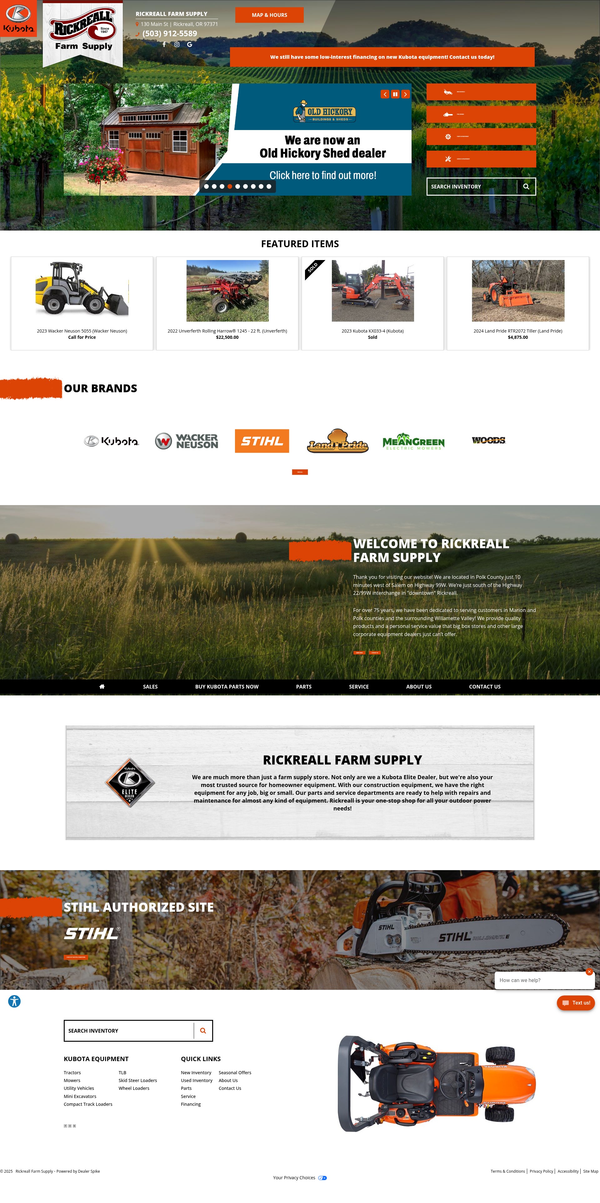 Screenshot of rickfarm.com