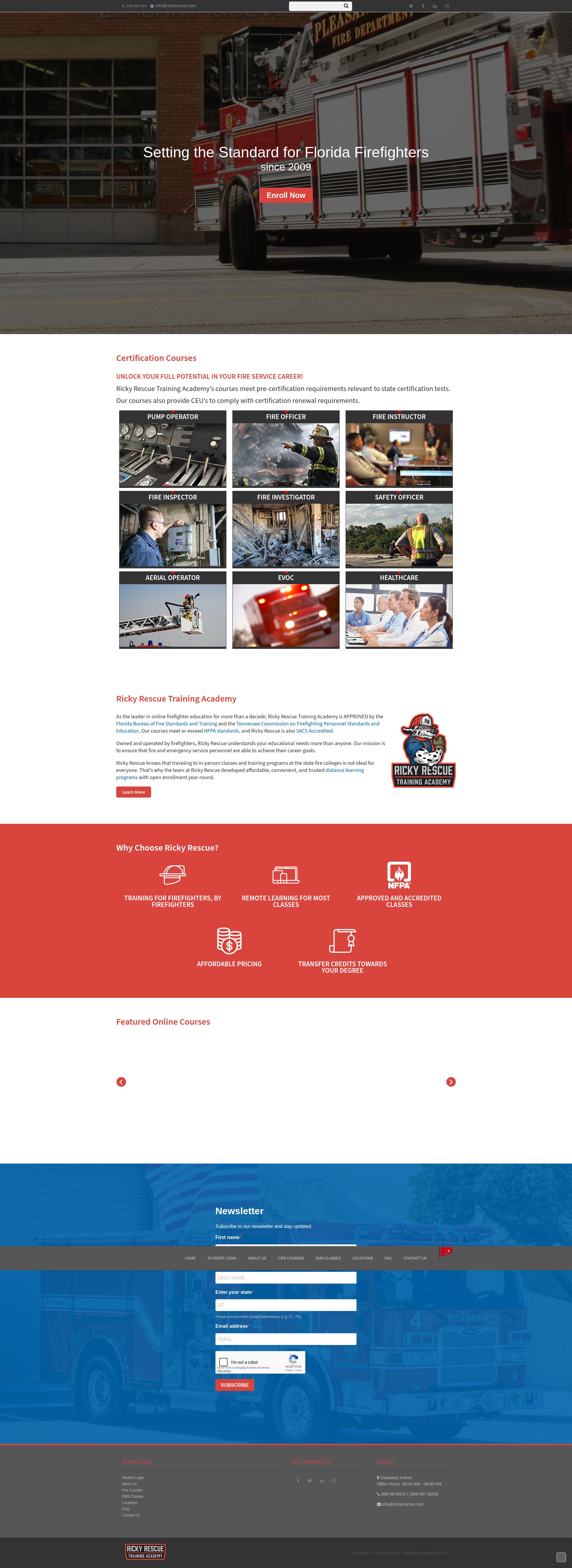 Screenshot of rickyrescue.com