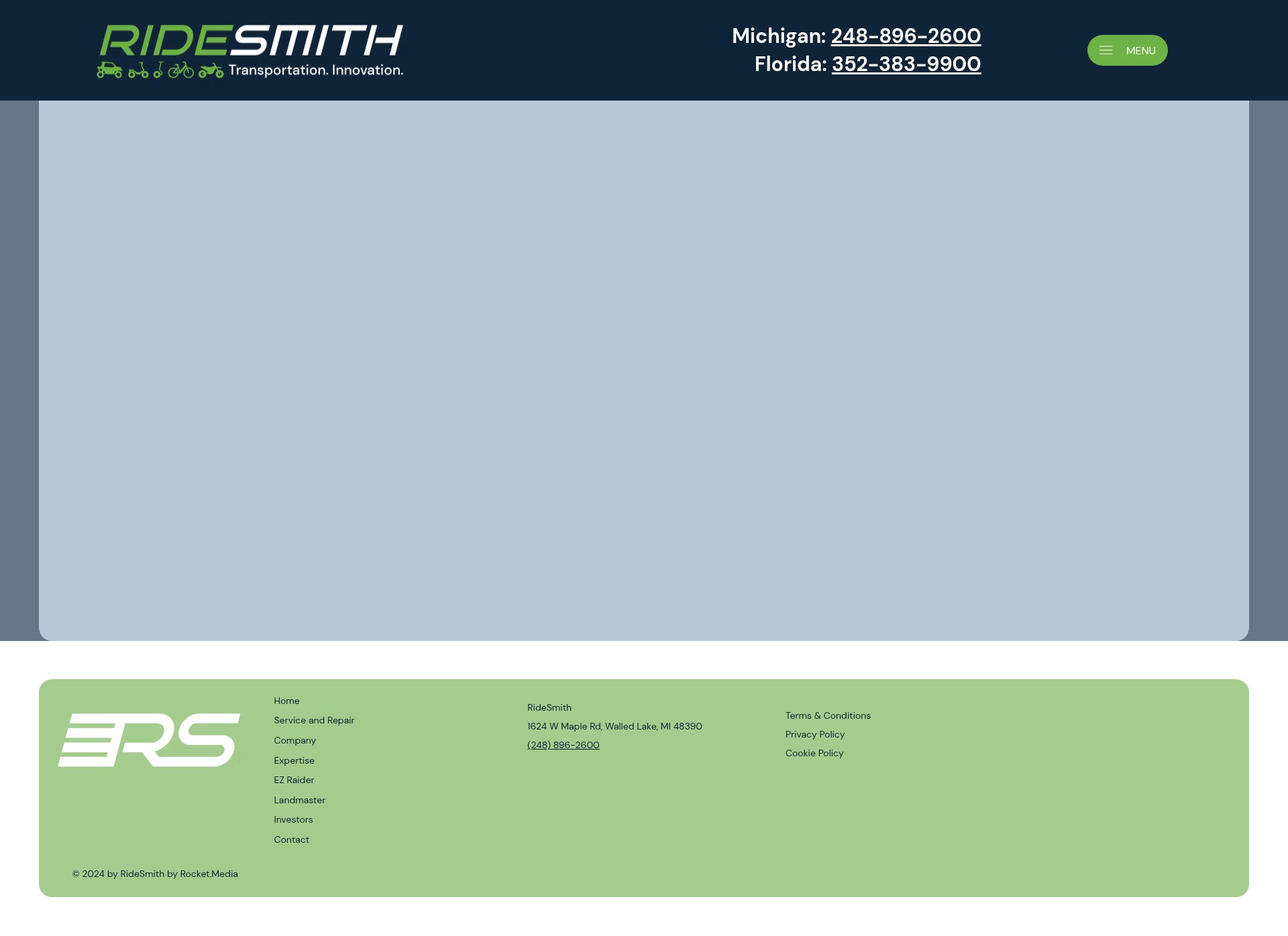 Screenshot of ridesmithbrands.com