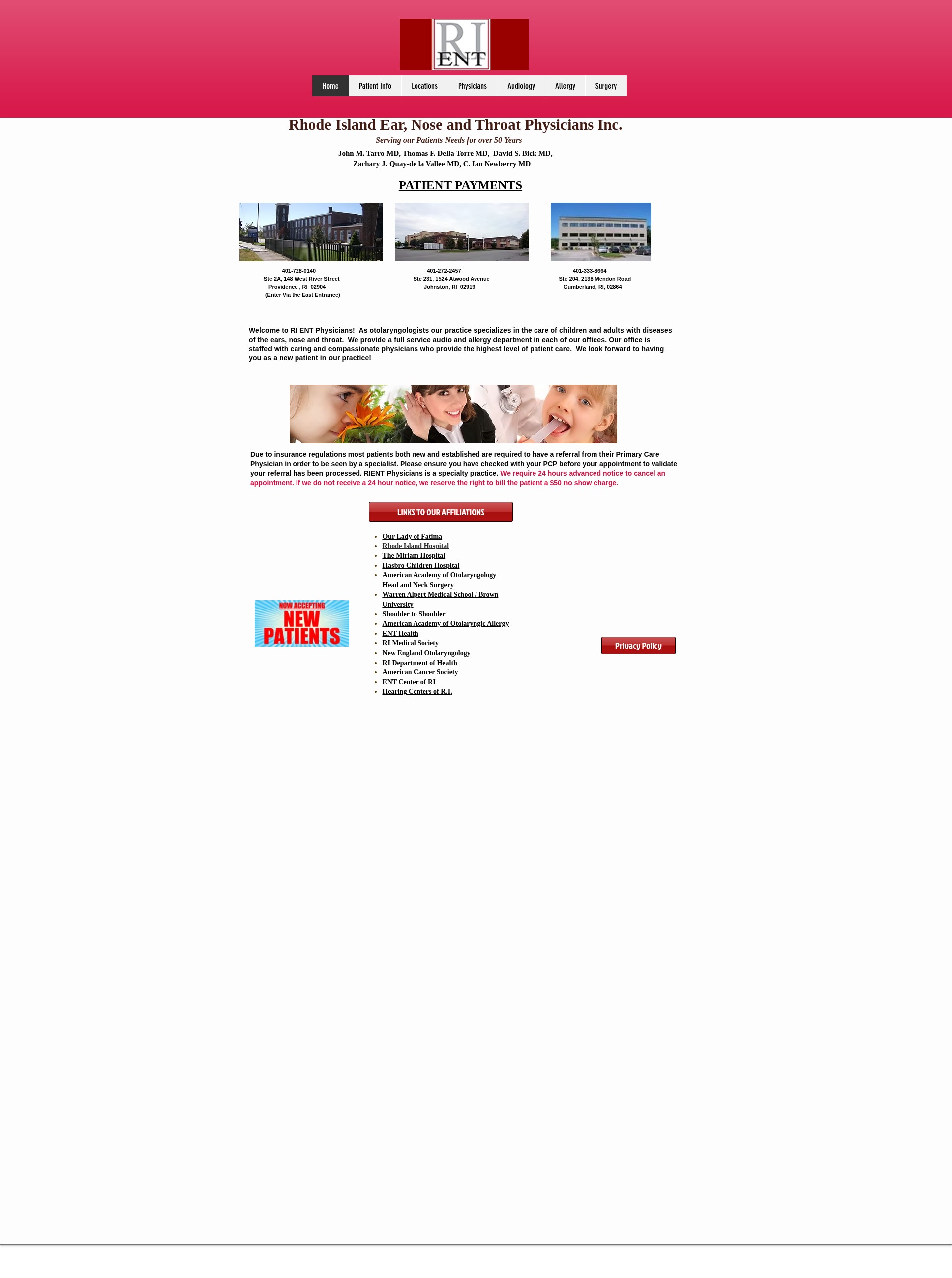 Screenshot of rient.net