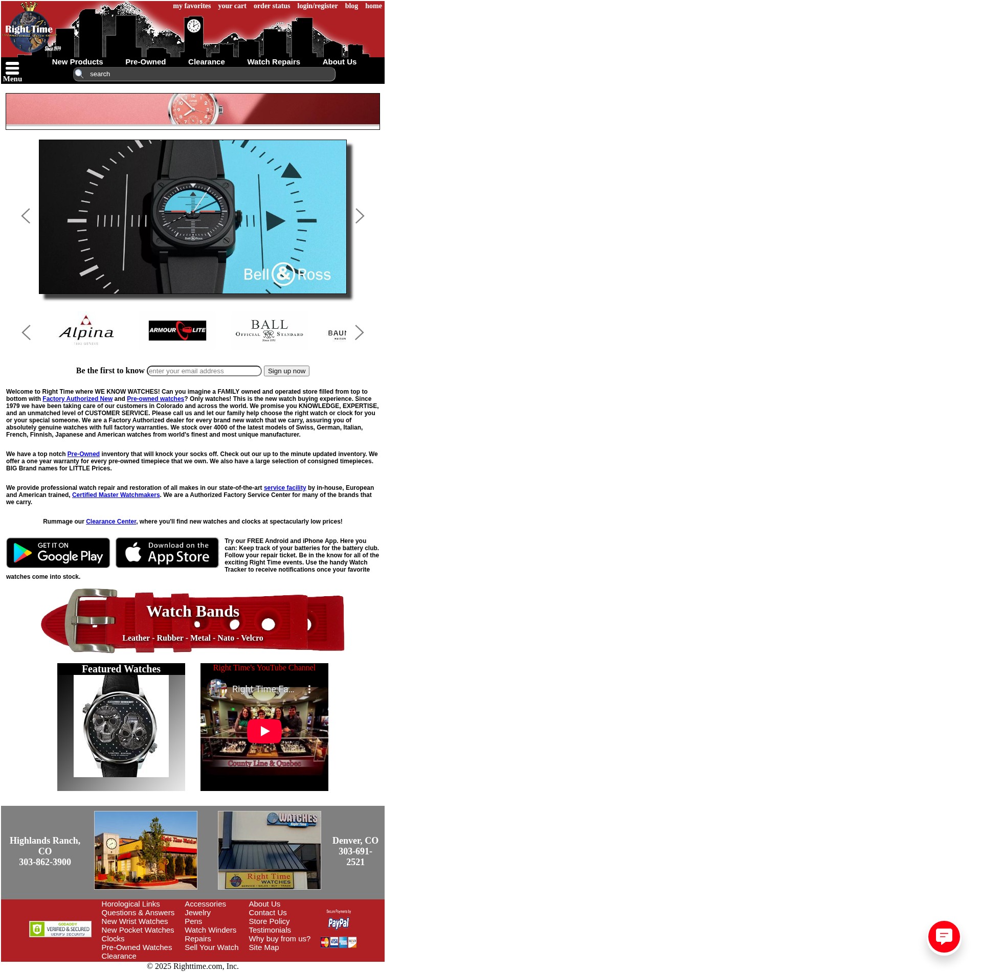 Screenshot of righttime.com