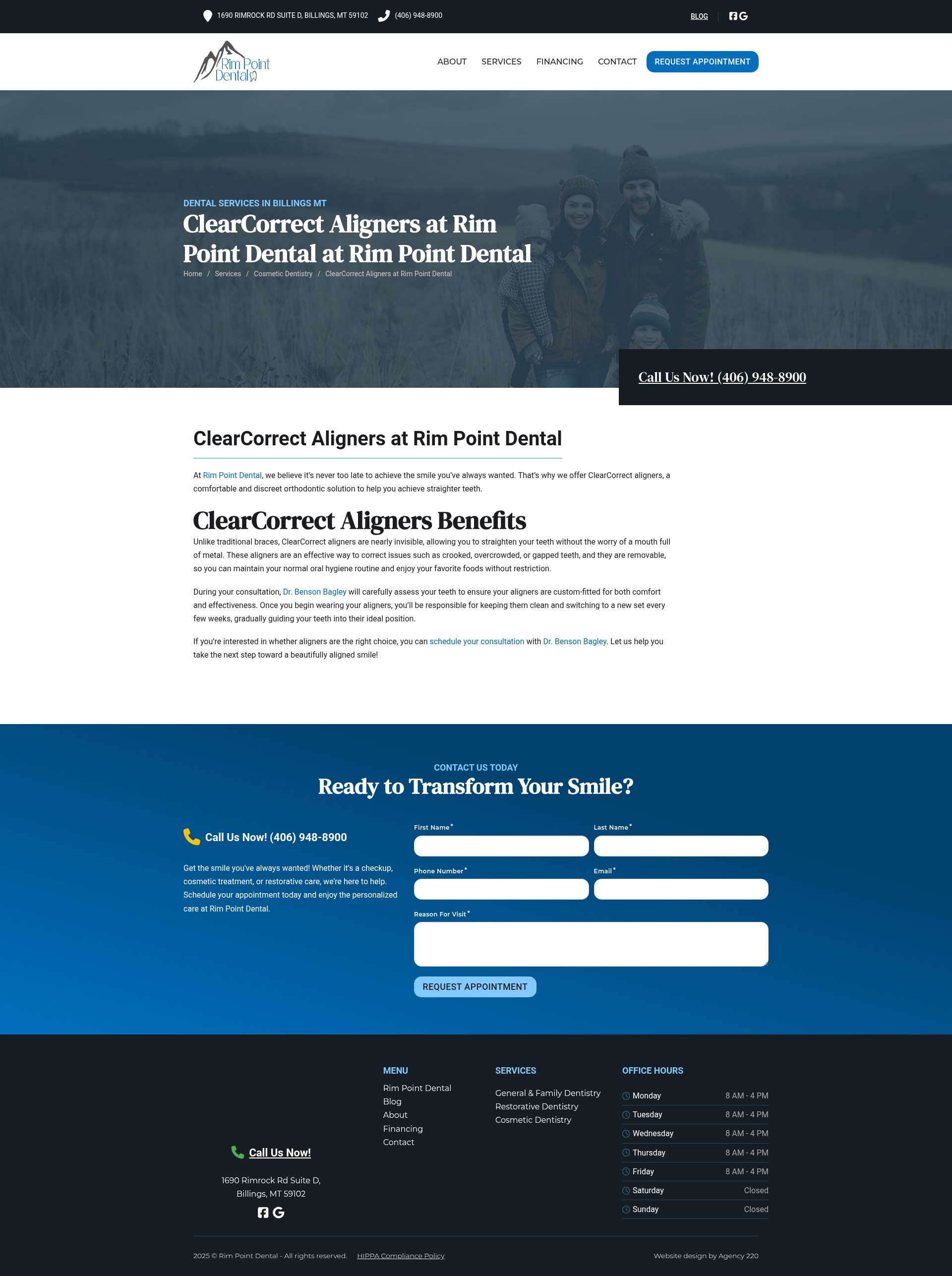 Screenshot of rimpointdental.com