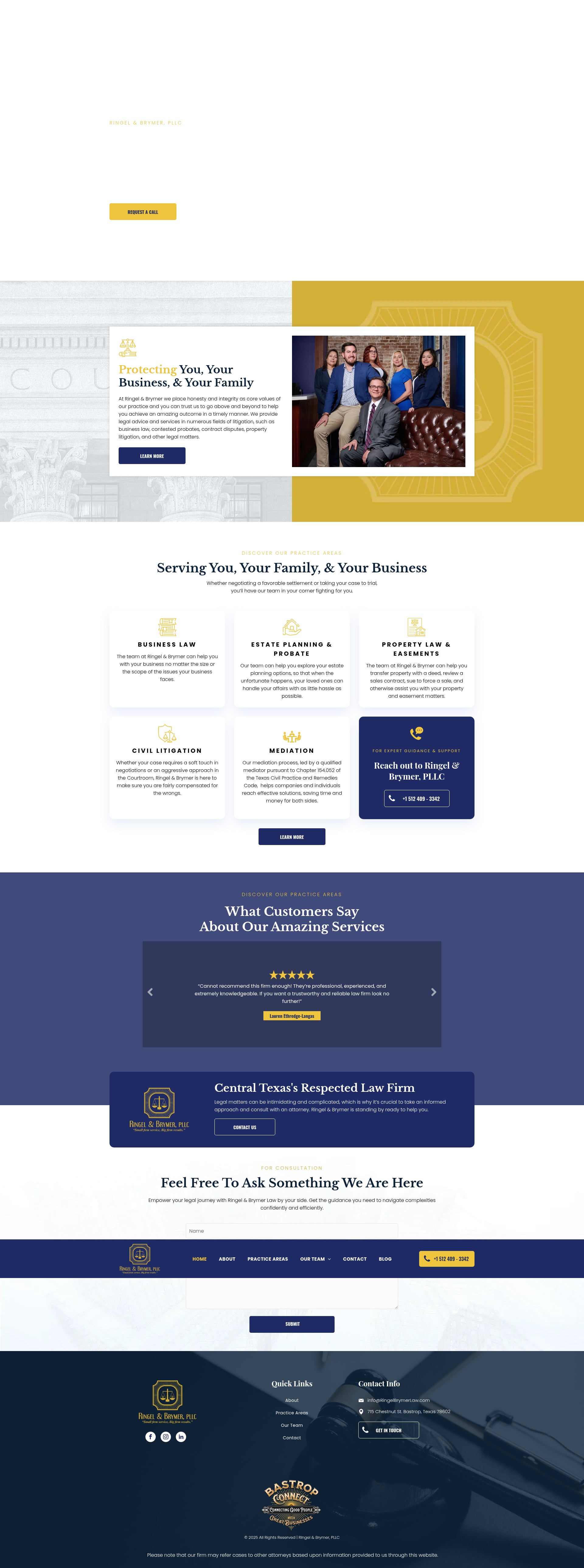 Screenshot of ringelbrymerlaw.com
