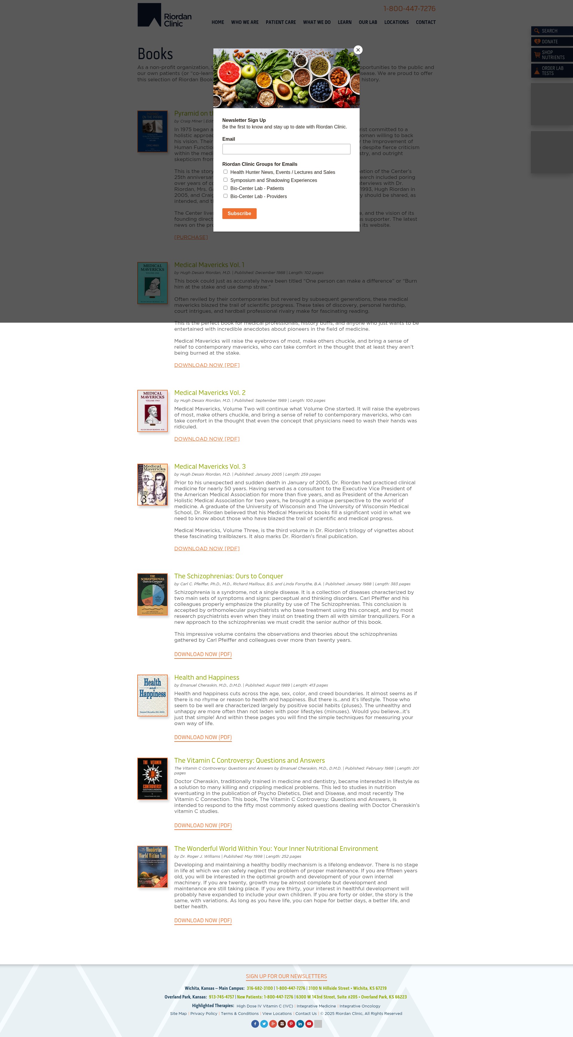 Screenshot of riordanclinic.org