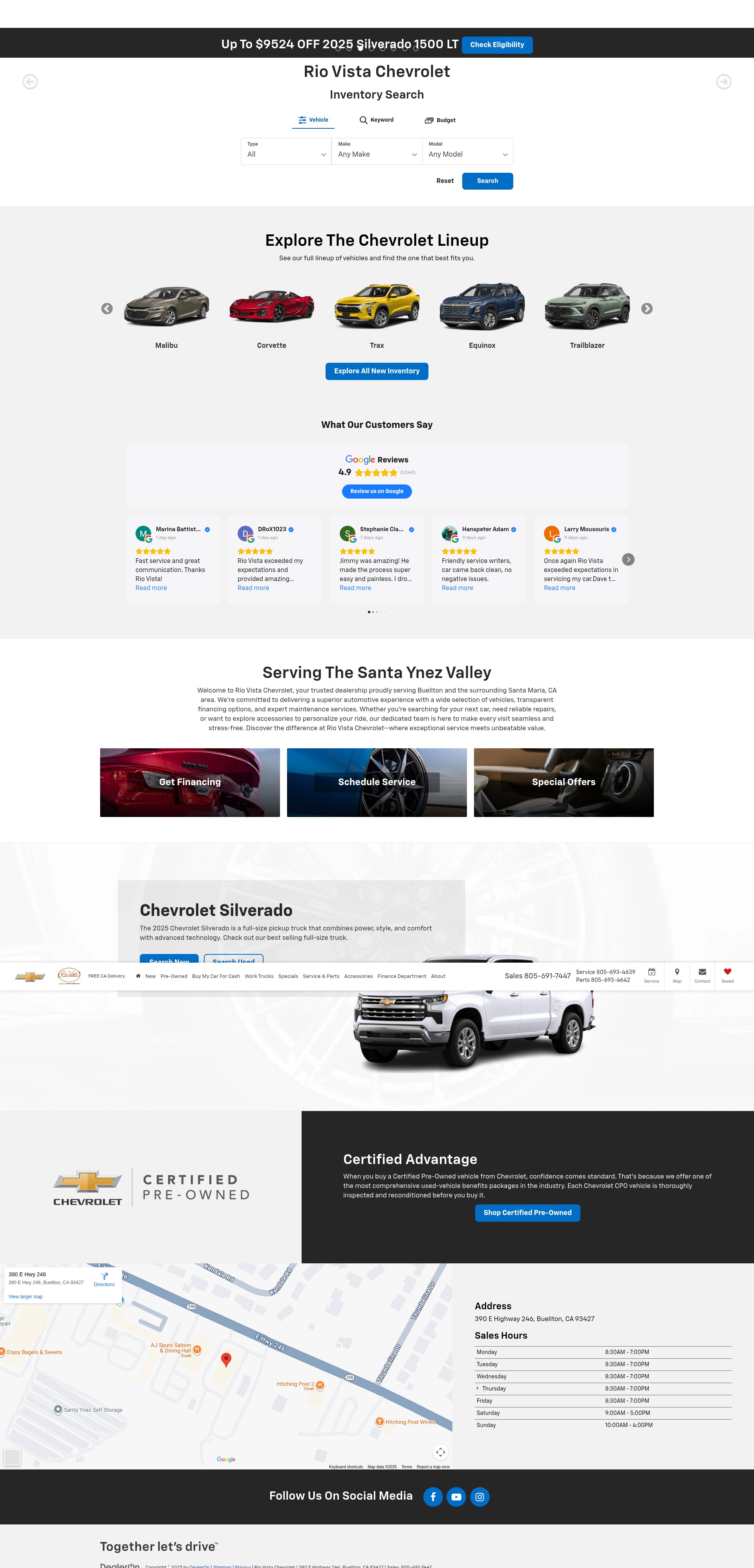 Screenshot of riovista.com