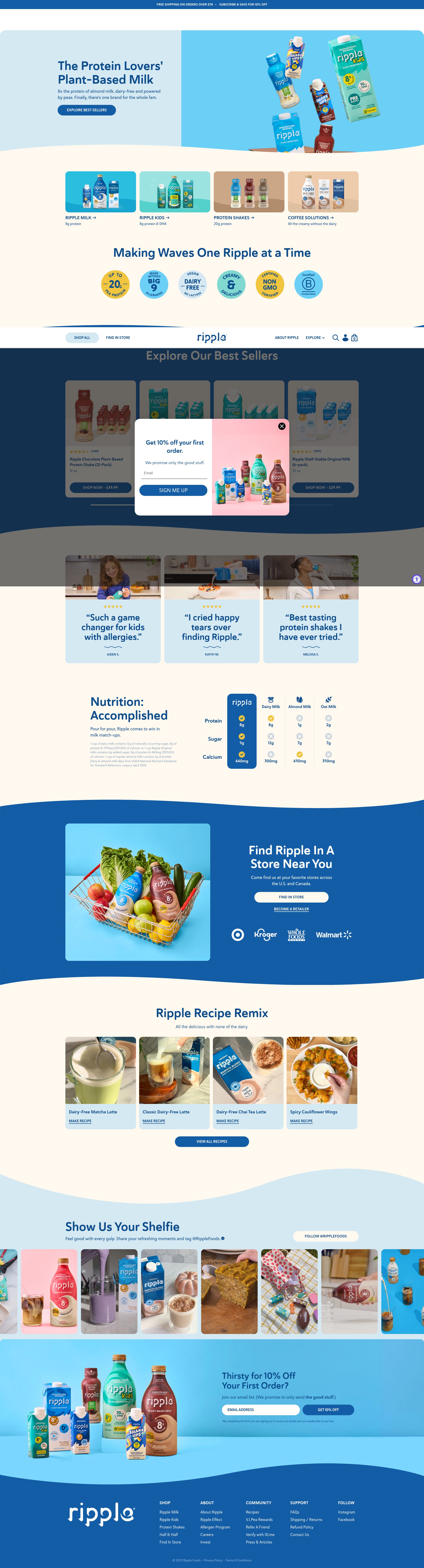 Screenshot of ripplefoods.com