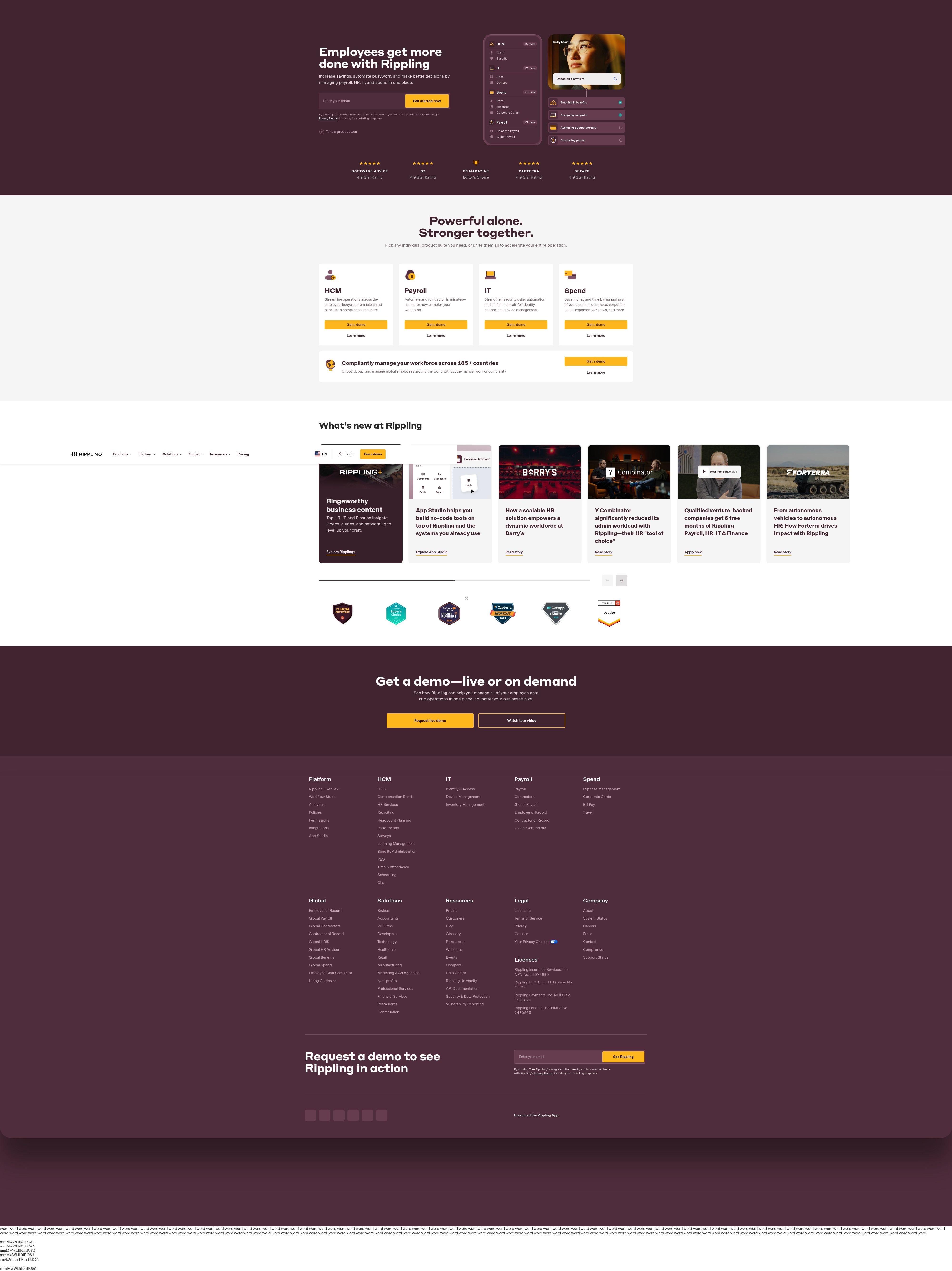 Screenshot of rippling.com