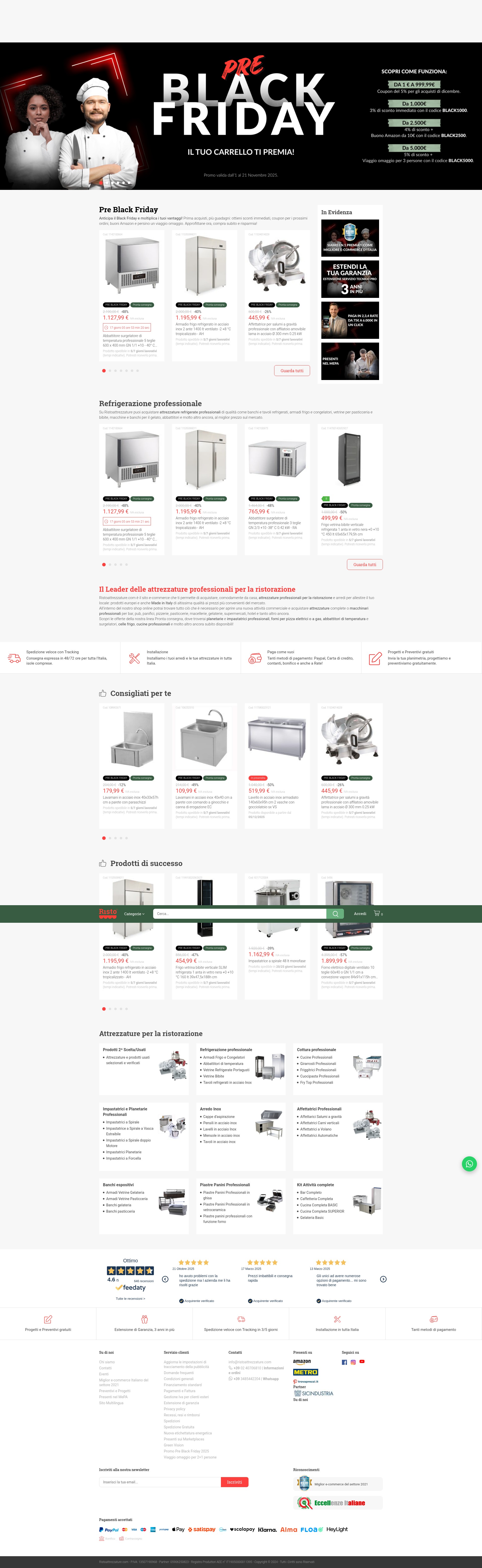 Screenshot of ristoattrezzature.com