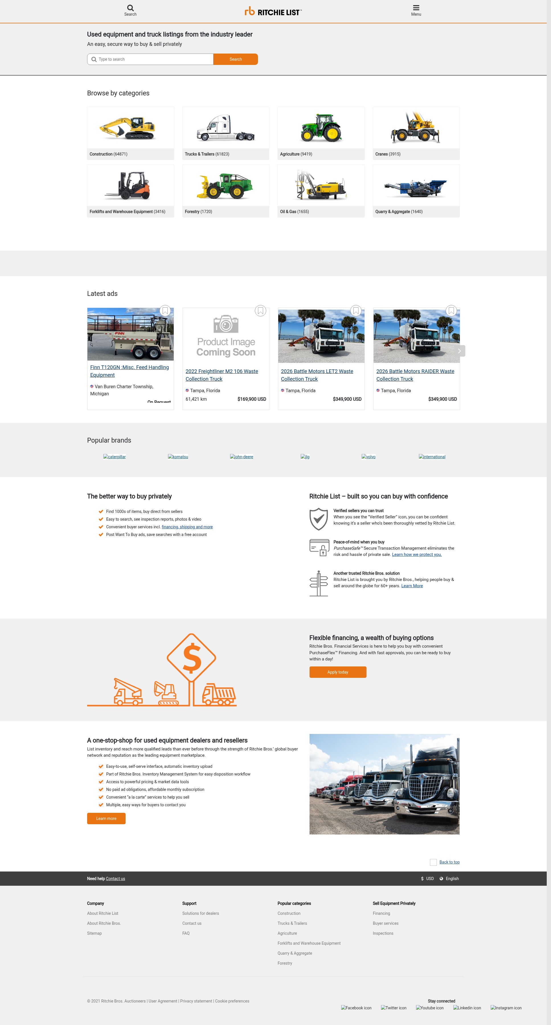 Screenshot of ritchielist.com
