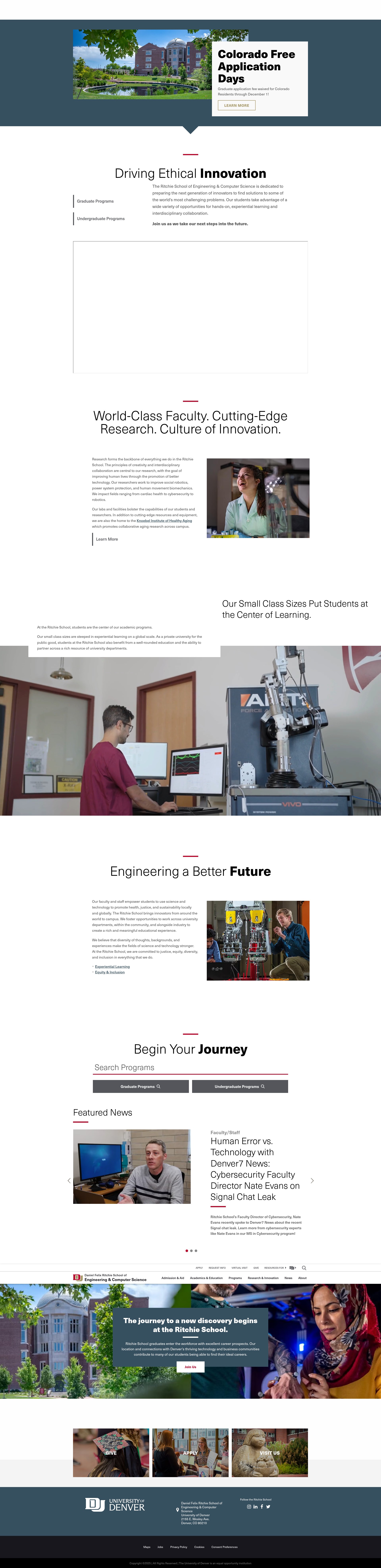 Screenshot of ritchieschool.du.edu