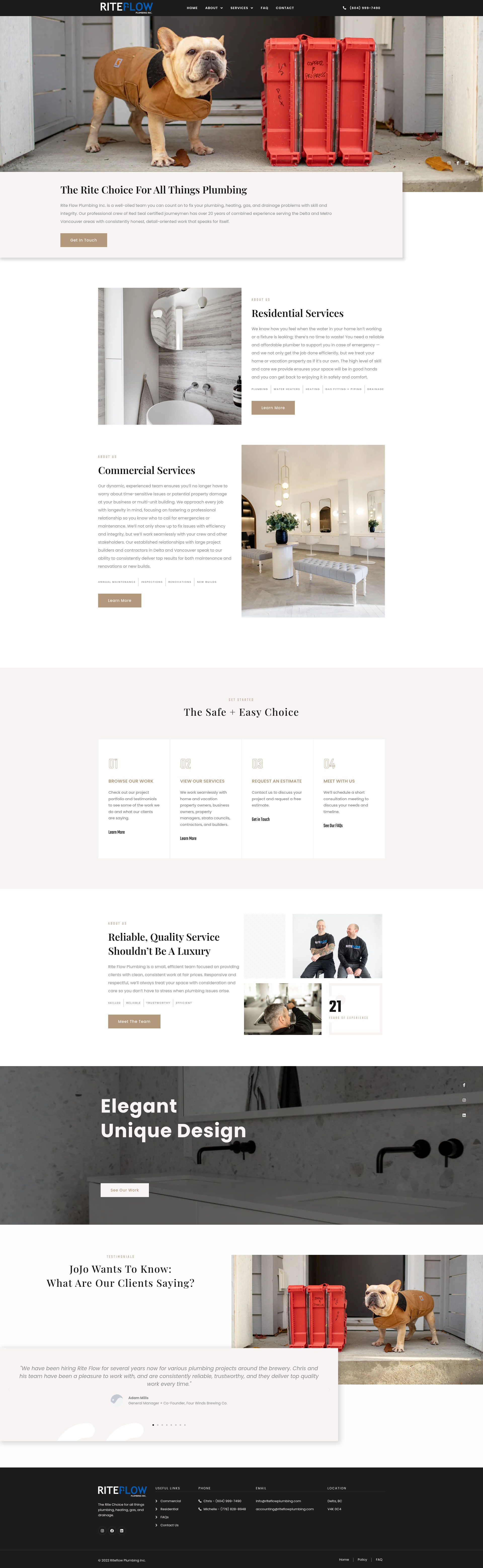Screenshot of riteflowplumbing.com