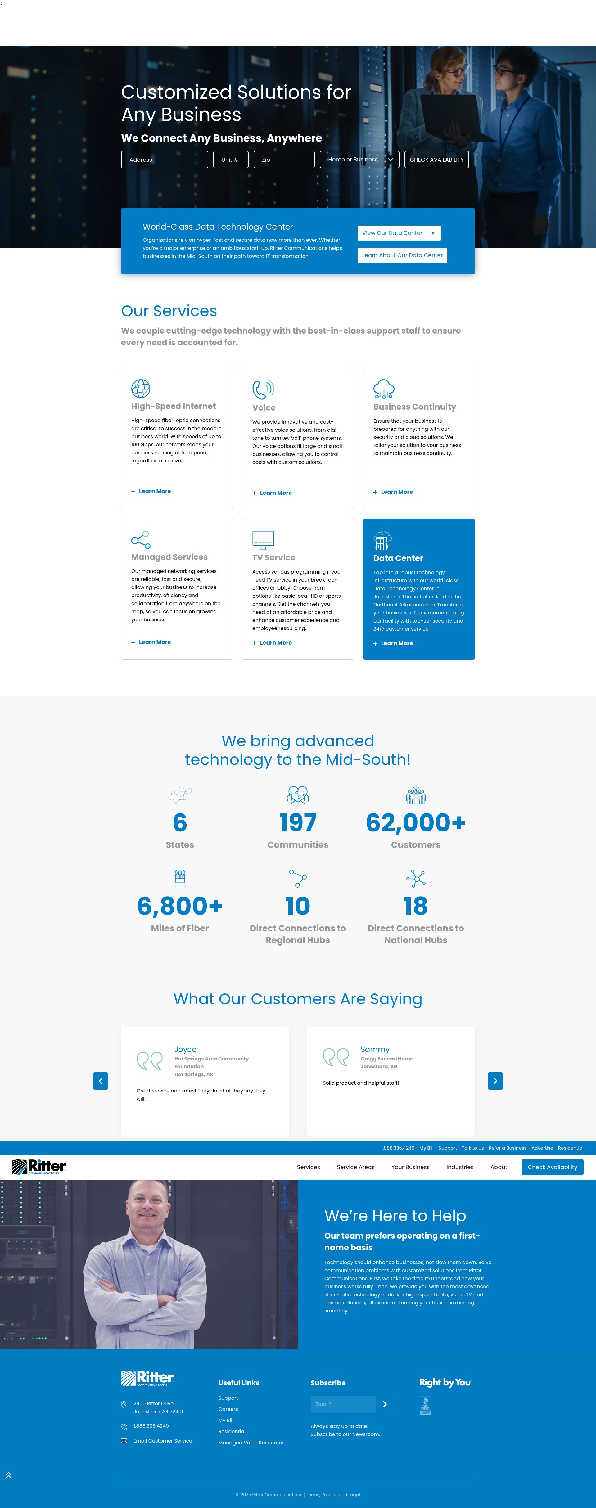 Screenshot of ritterbusiness.com
