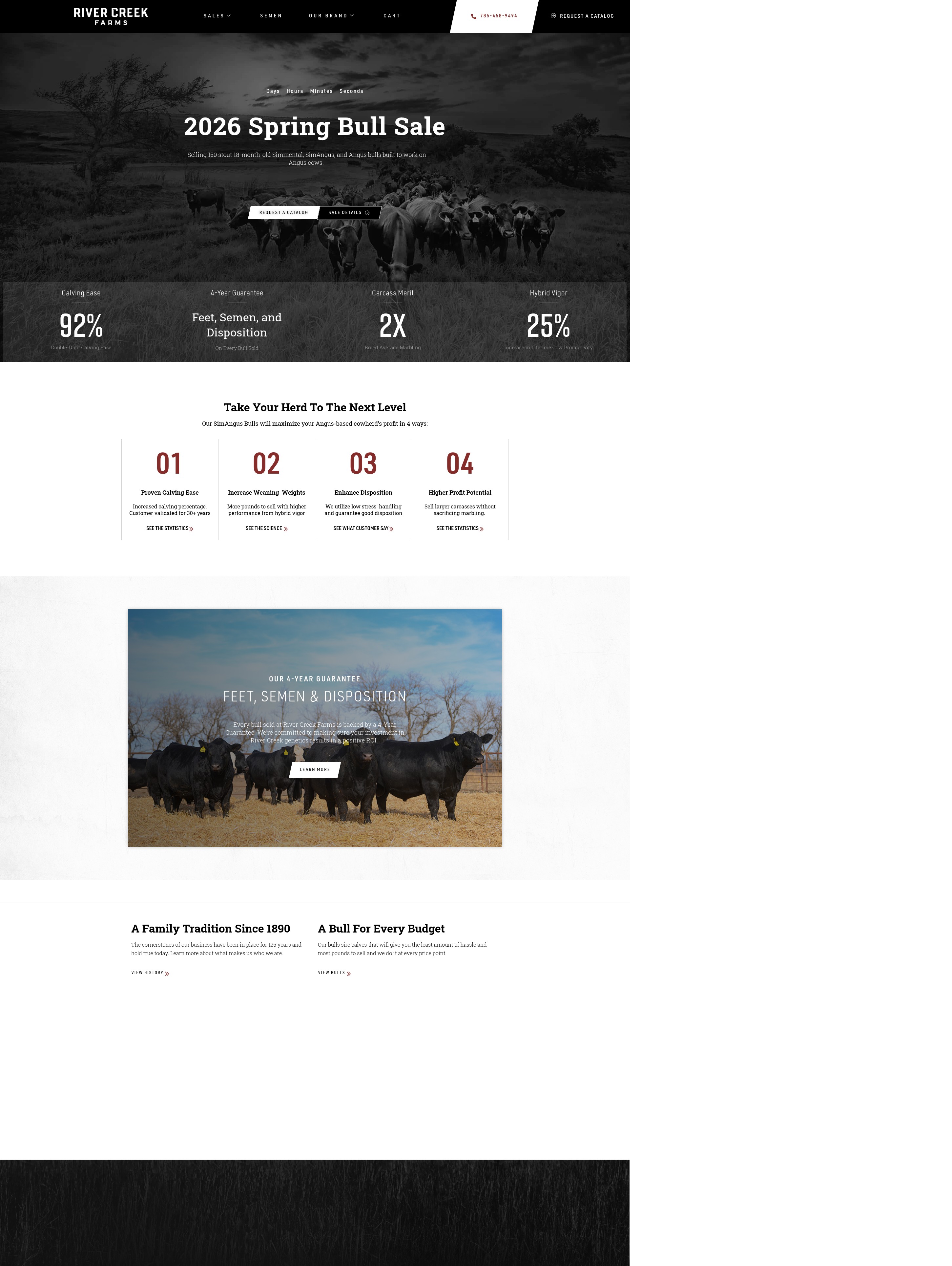 Screenshot of rivercreekfarms.com