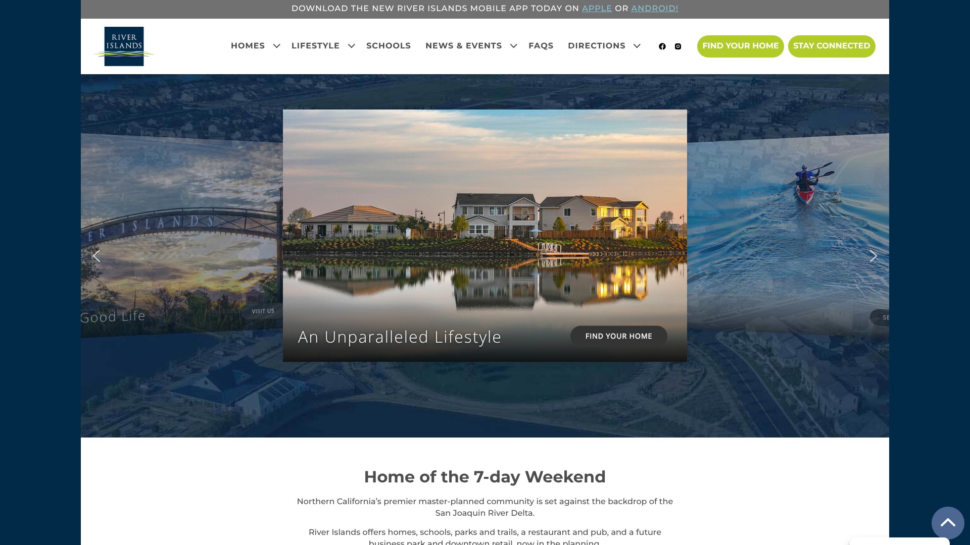 Screenshot of riverislands.com