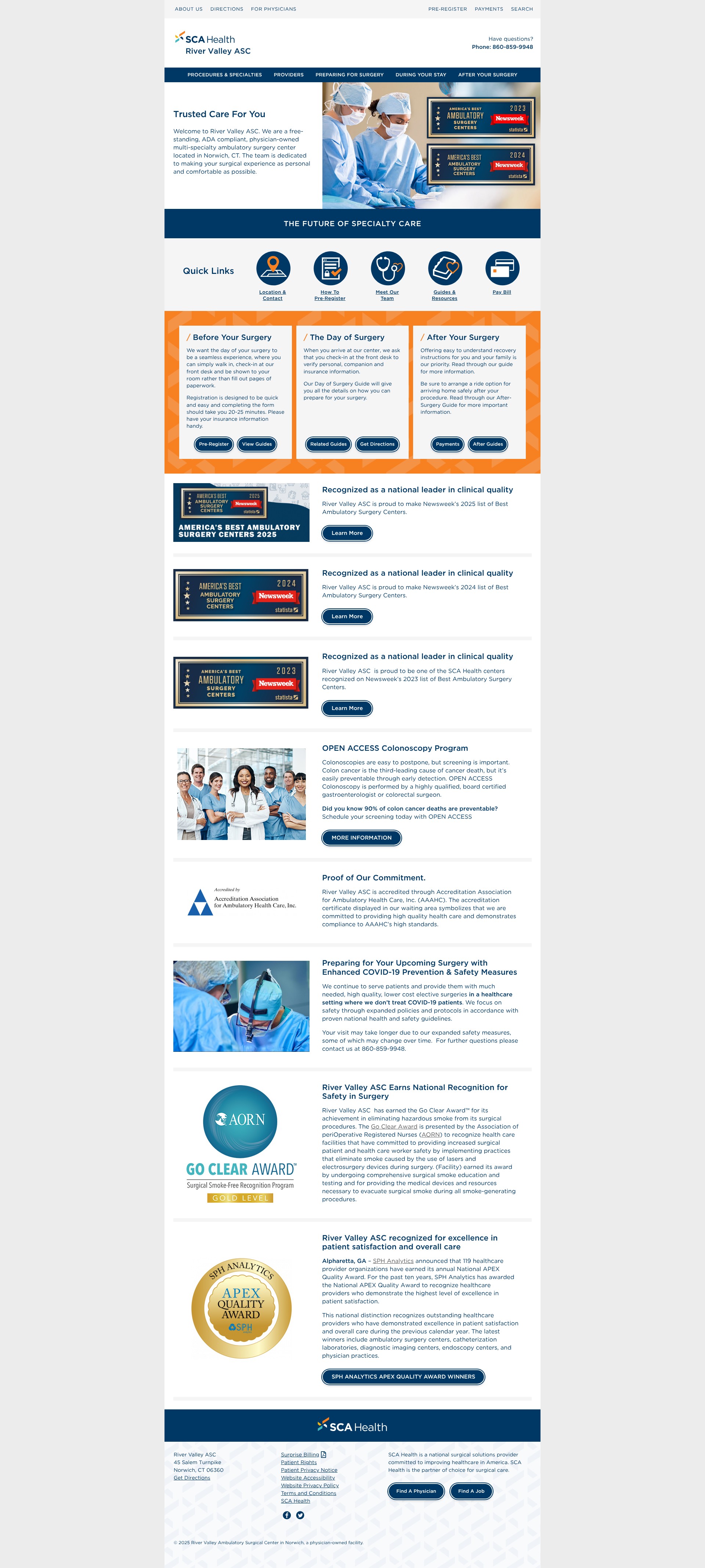 Screenshot of rivervalleyasc.com