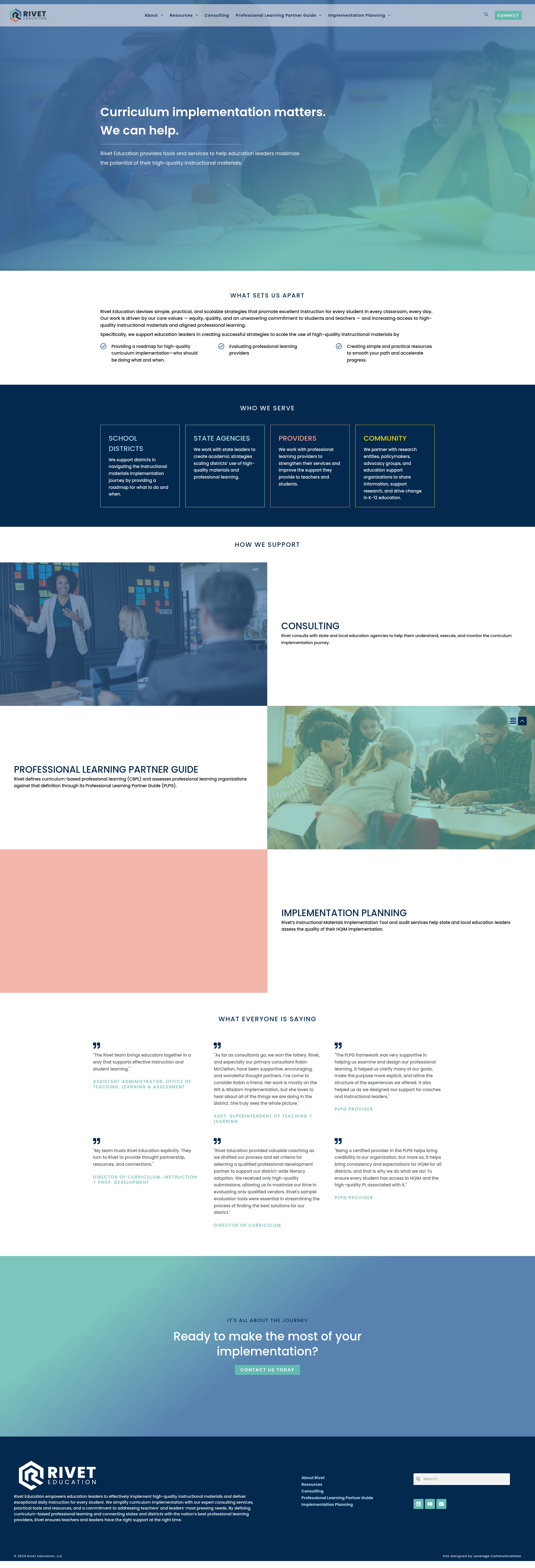 Screenshot of riveteducation.org