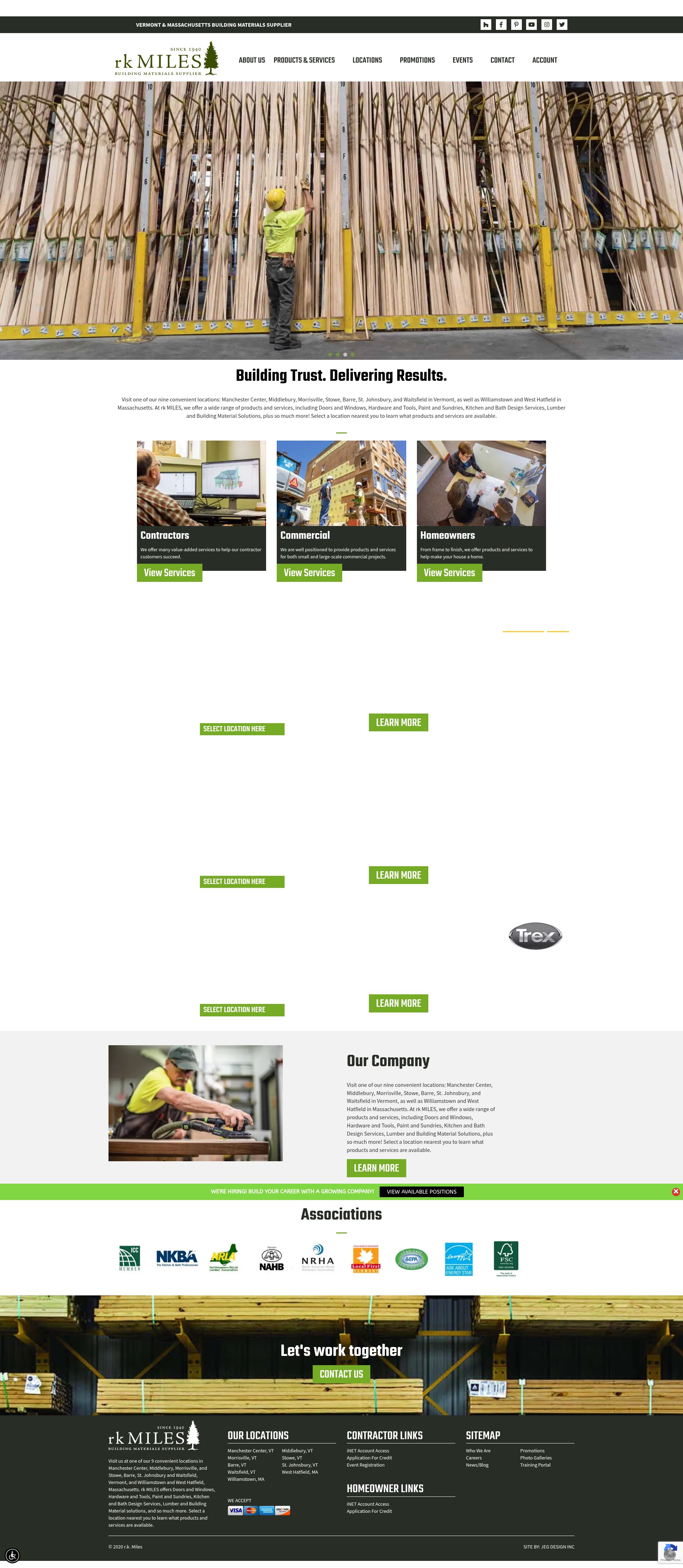 Screenshot of rkmiles.com