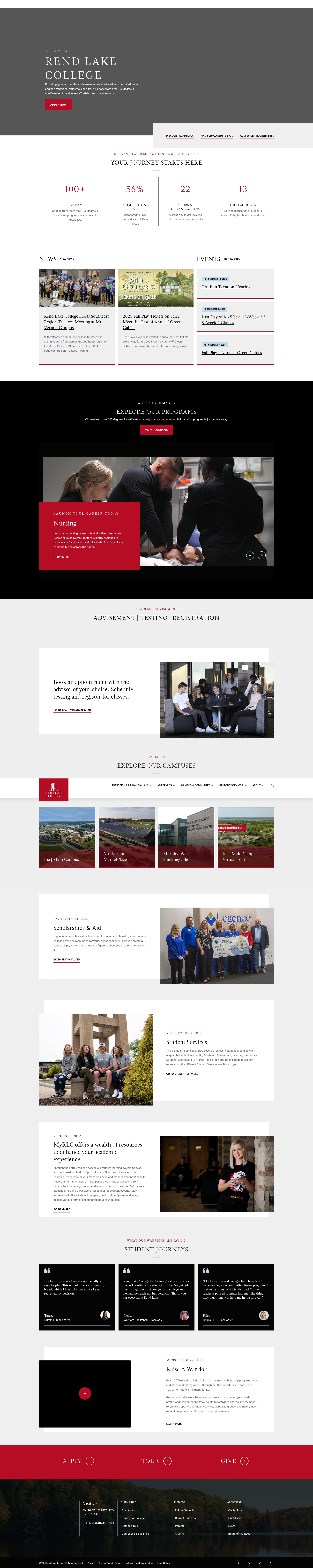 Screenshot of rlc.edu