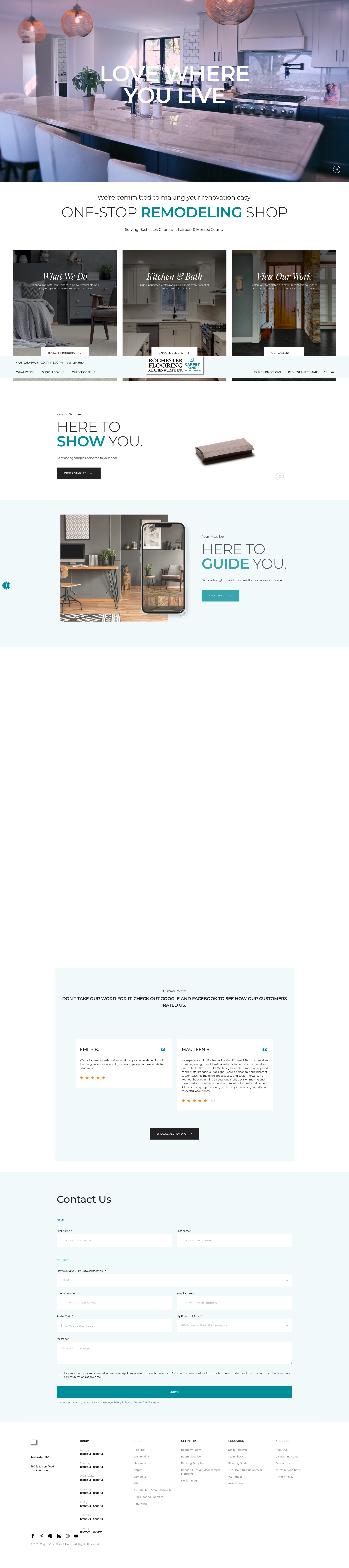 Screenshot of rlcflooring.com