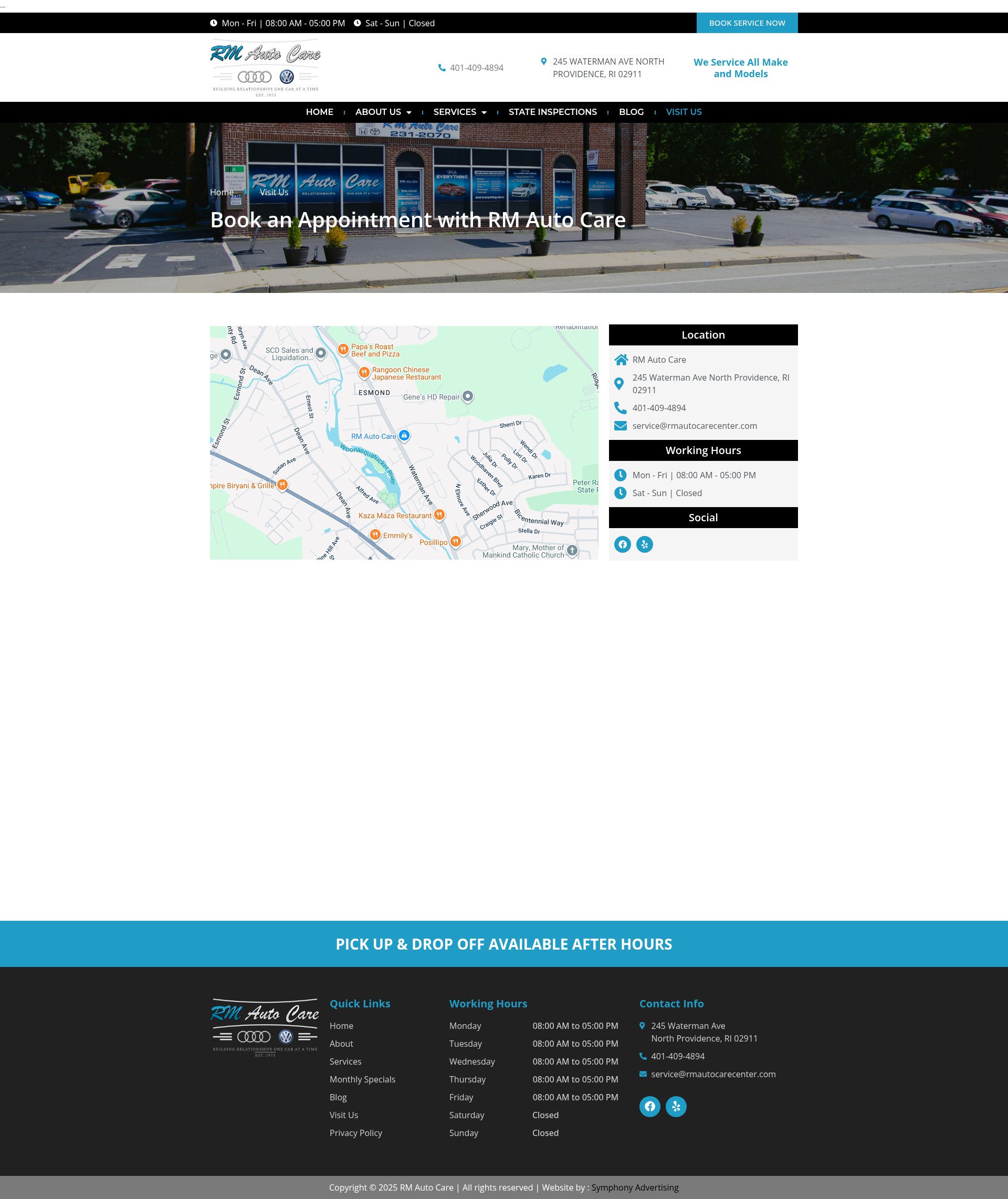 Screenshot of rmautocarecenter.com
