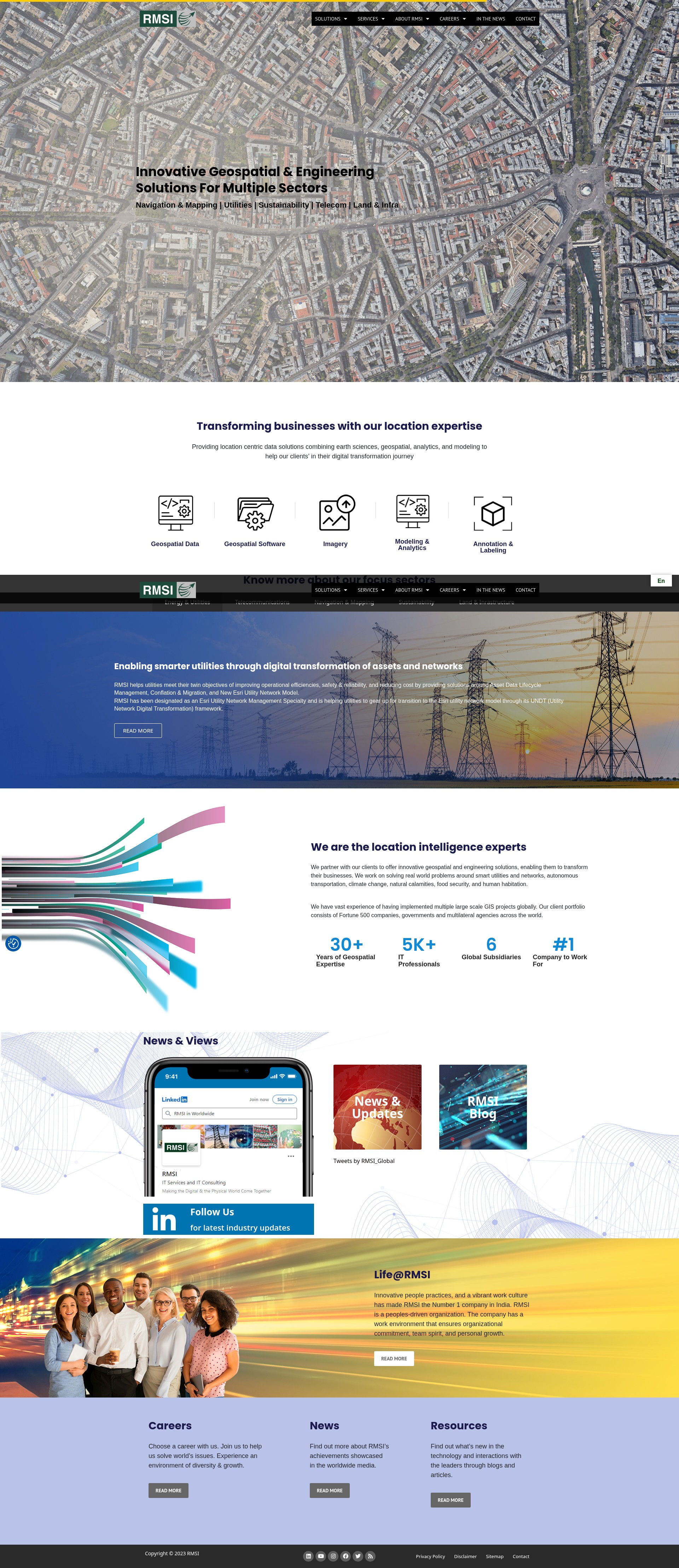 Screenshot of rmsi.com