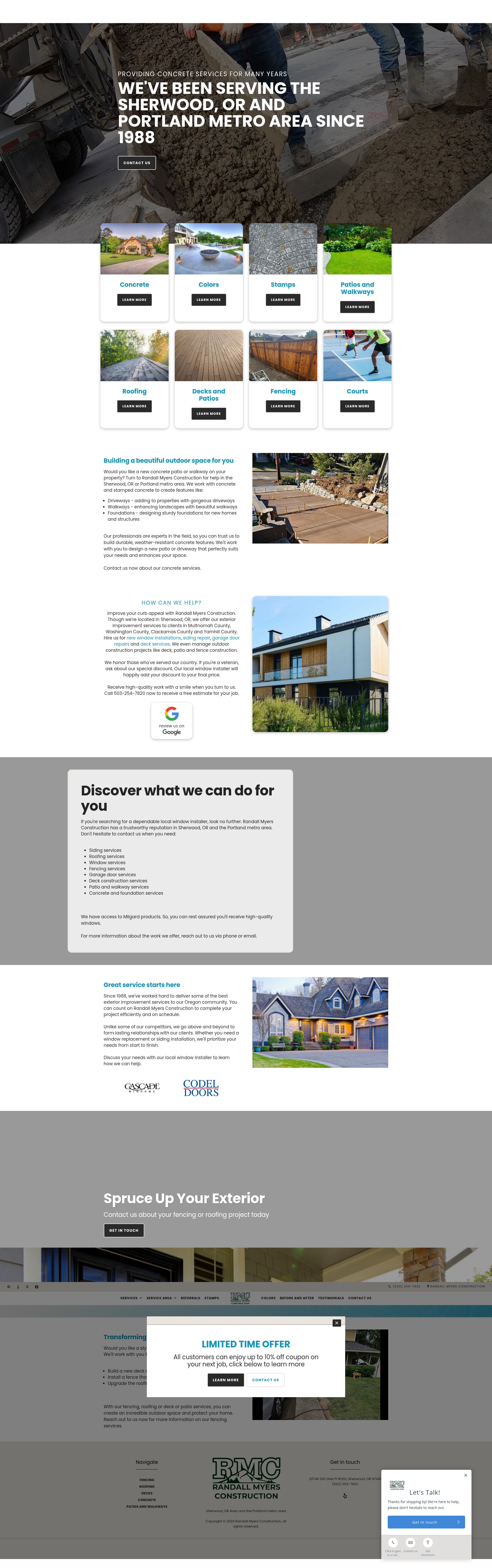 Screenshot of rmyersconstruct.com