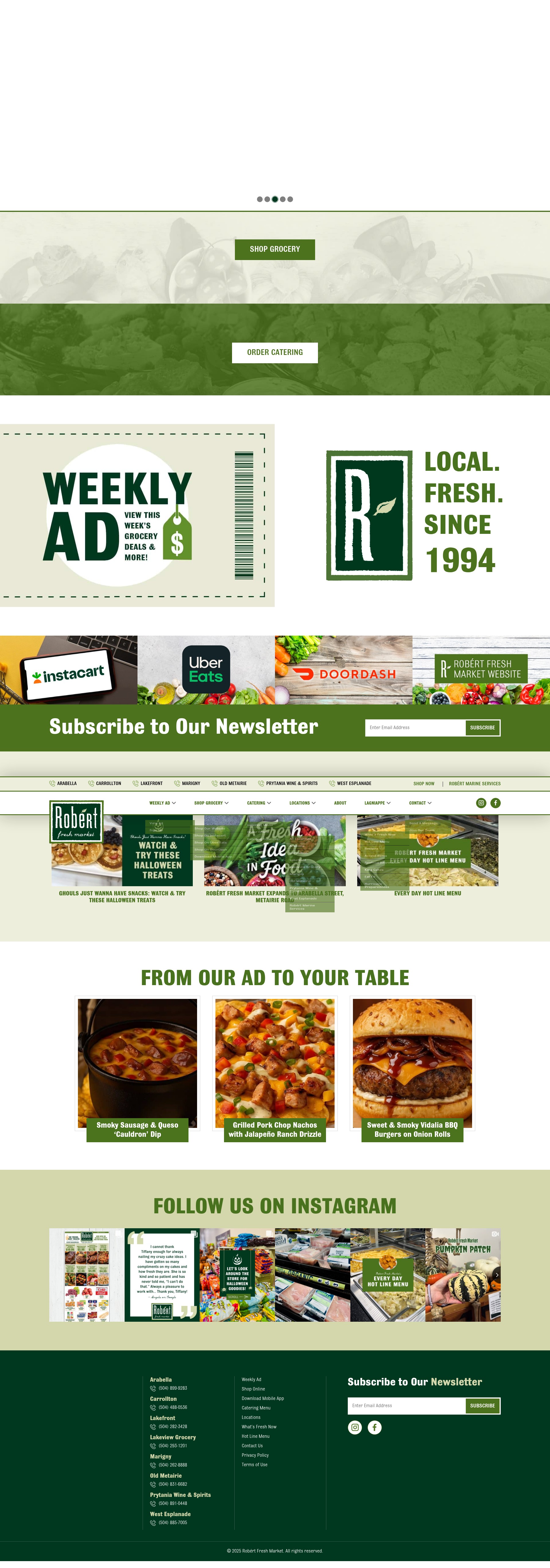 Screenshot of robertfreshmarket.com