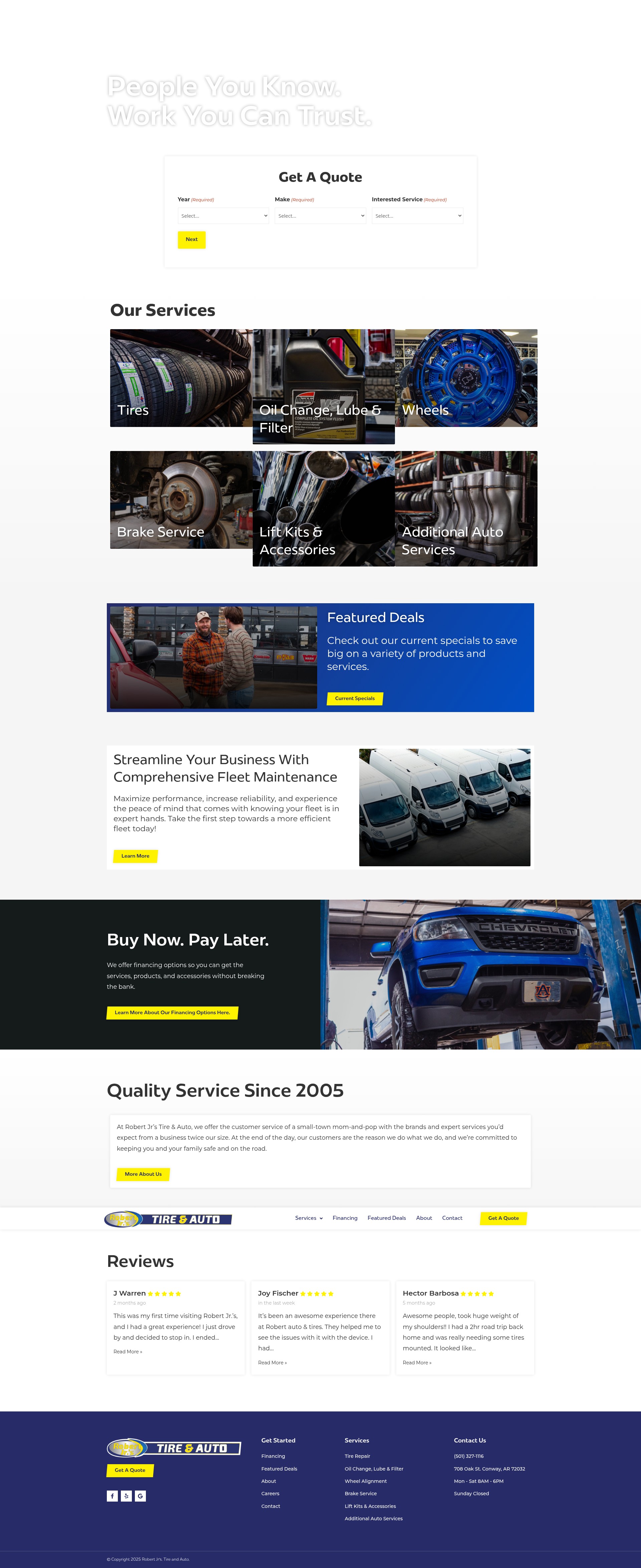 Screenshot of robertjrstire.com