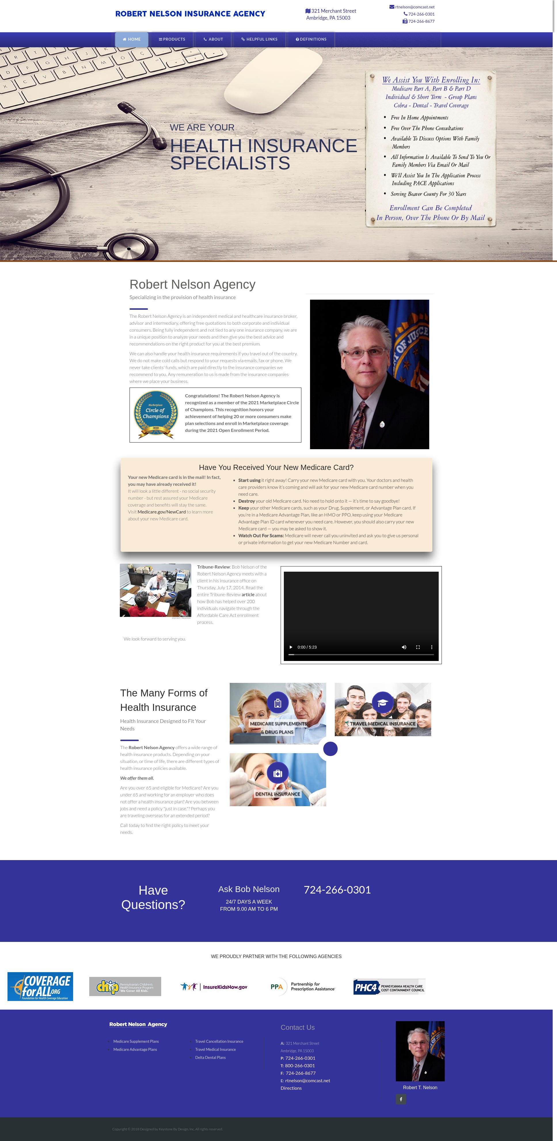 Screenshot of robertnelsoninsurance.com