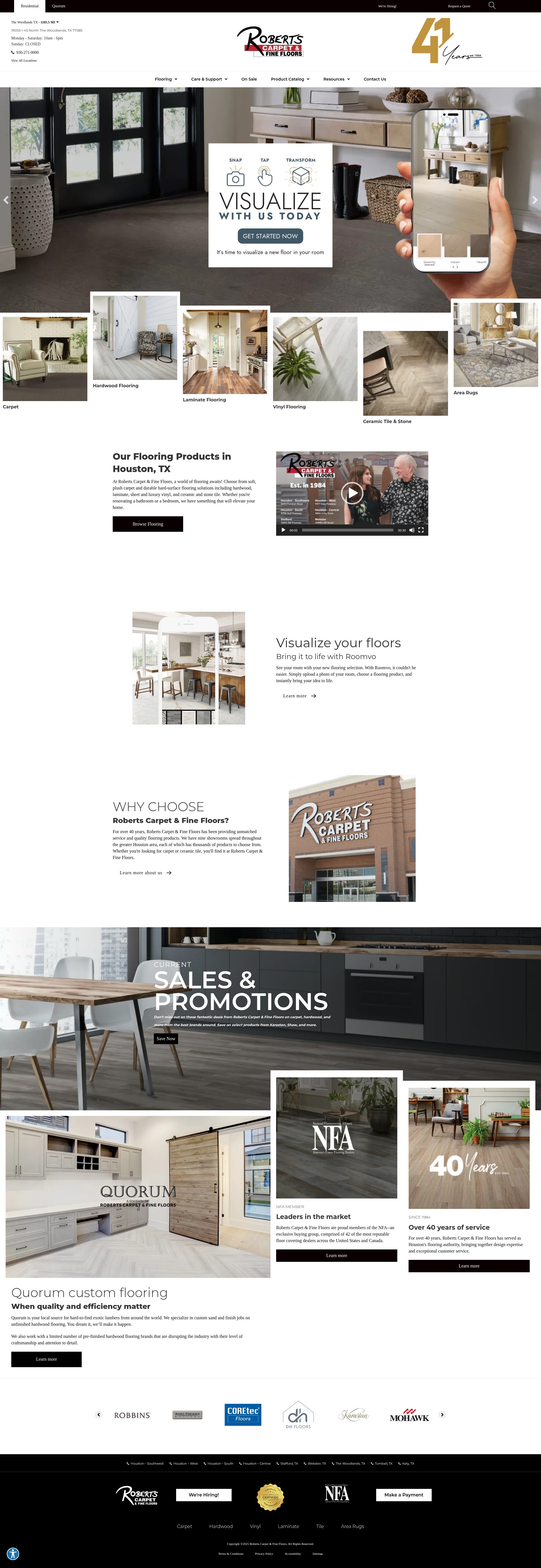 Screenshot of robertscarpet.com