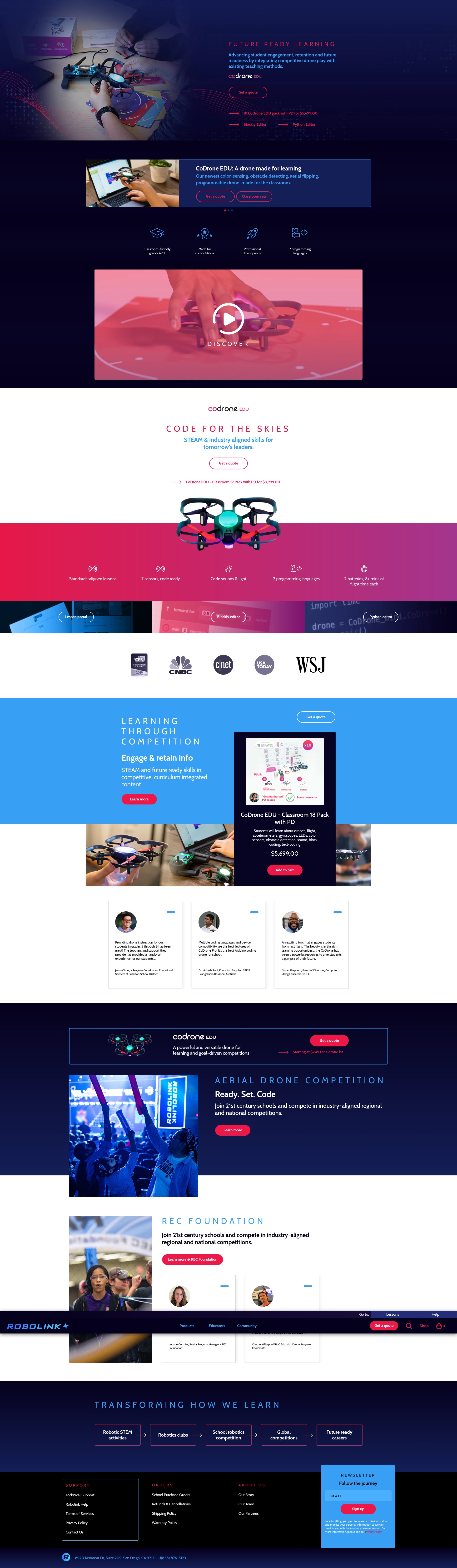 Screenshot of robolink.com