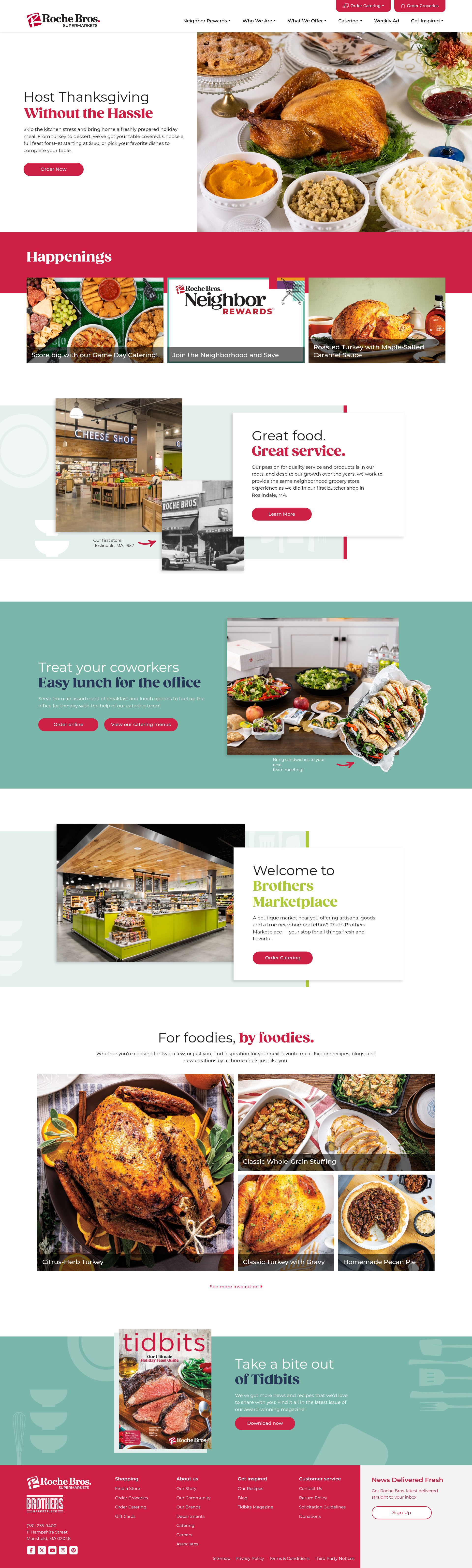 Screenshot of rochebros.com