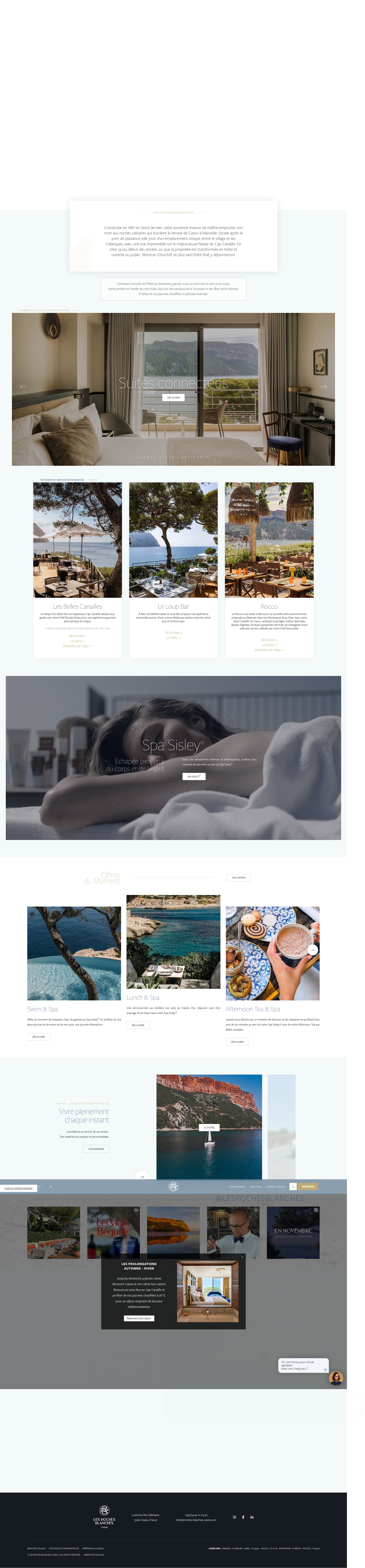 Screenshot of roches-blanches-cassis.com