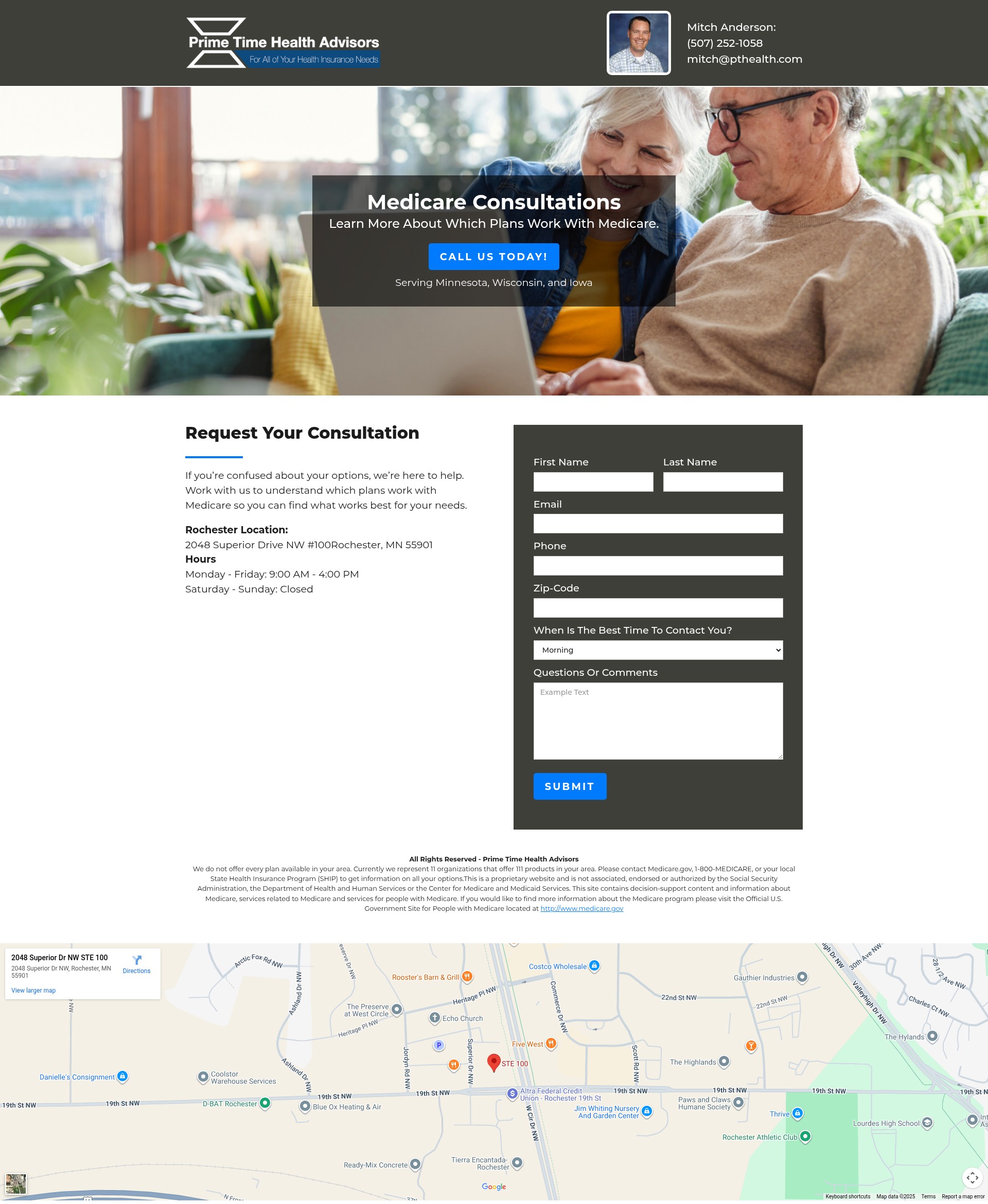 Screenshot of rochester-senior-solutions.display-pages.com