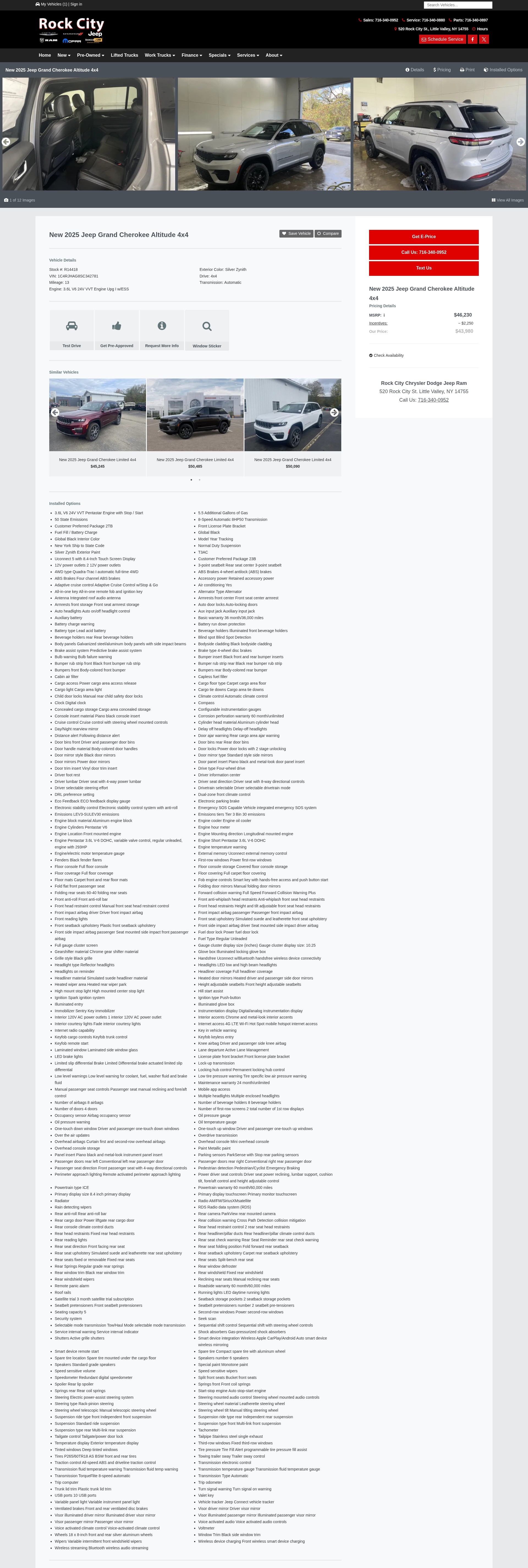 Screenshot of rockcitychrysler.com