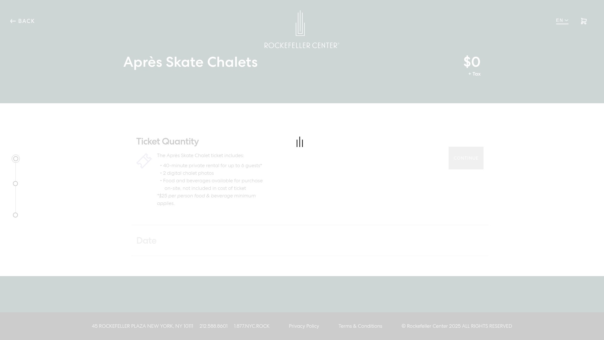 Screenshot of rockefellercenter.com